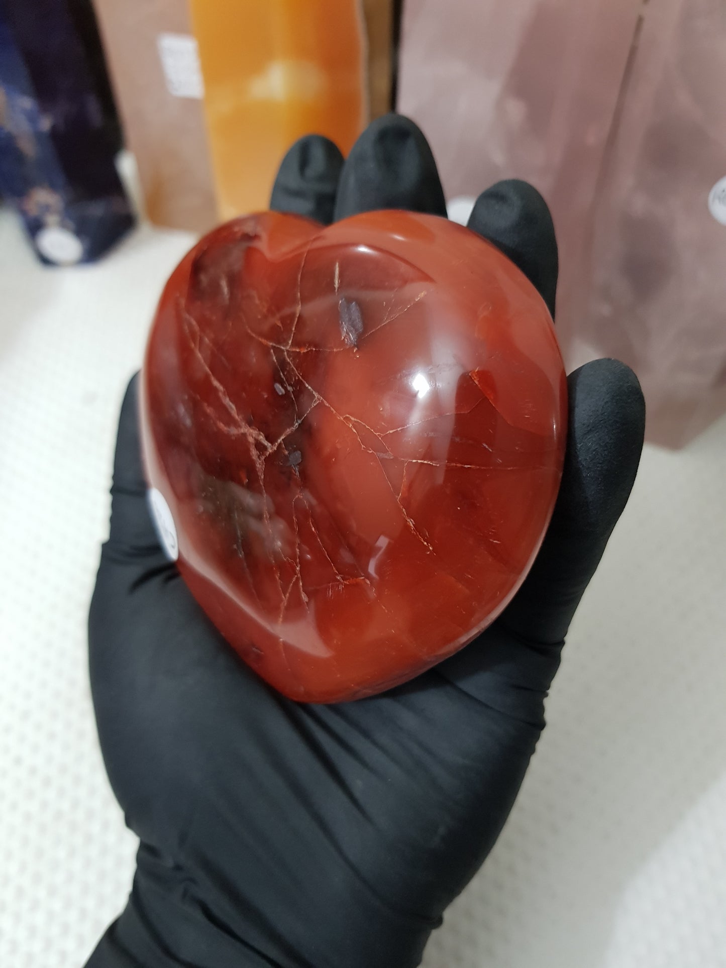 Carnelian Crystal Heart – CH26