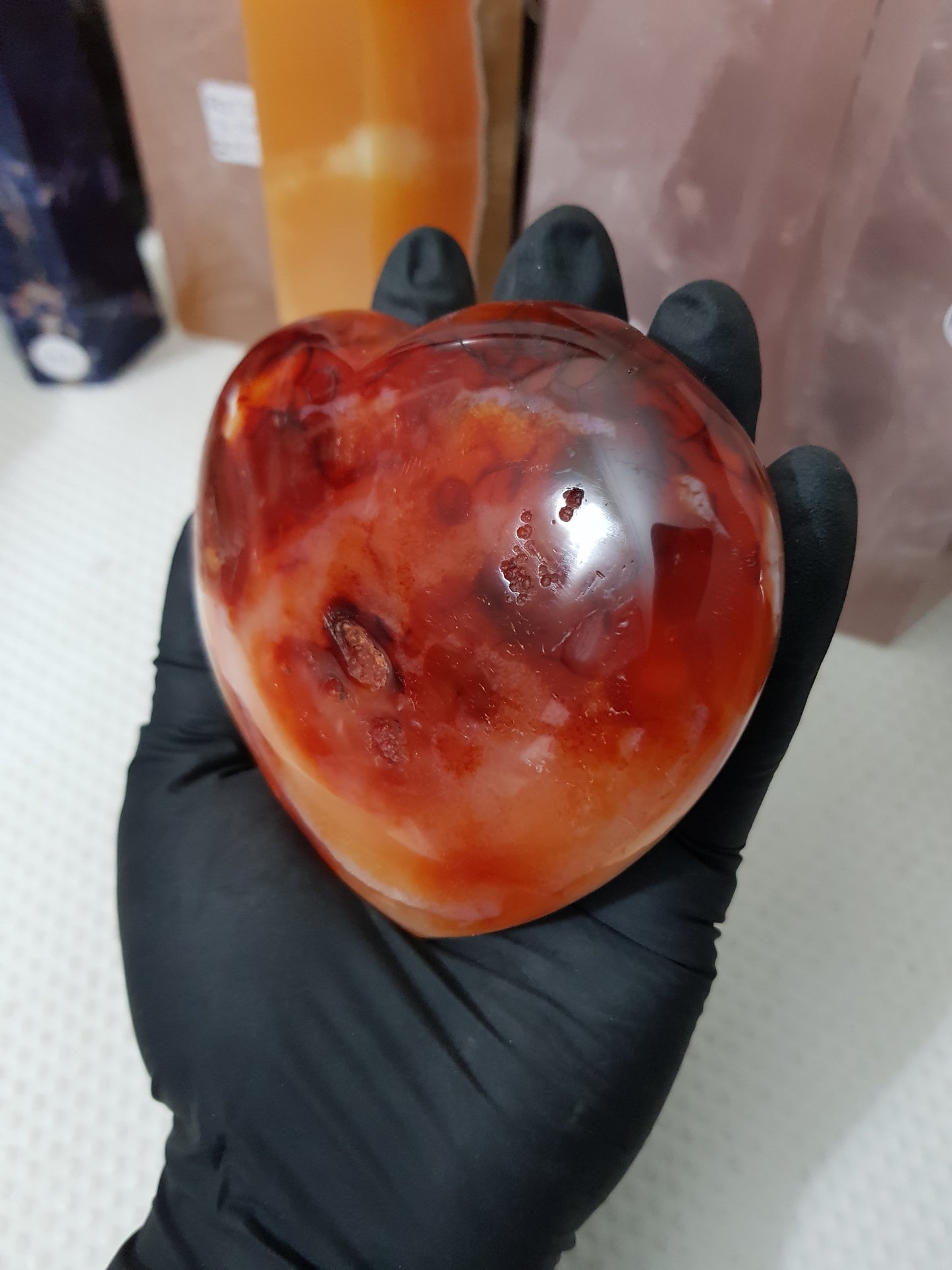 Carnelian Crystal Heart – CH26