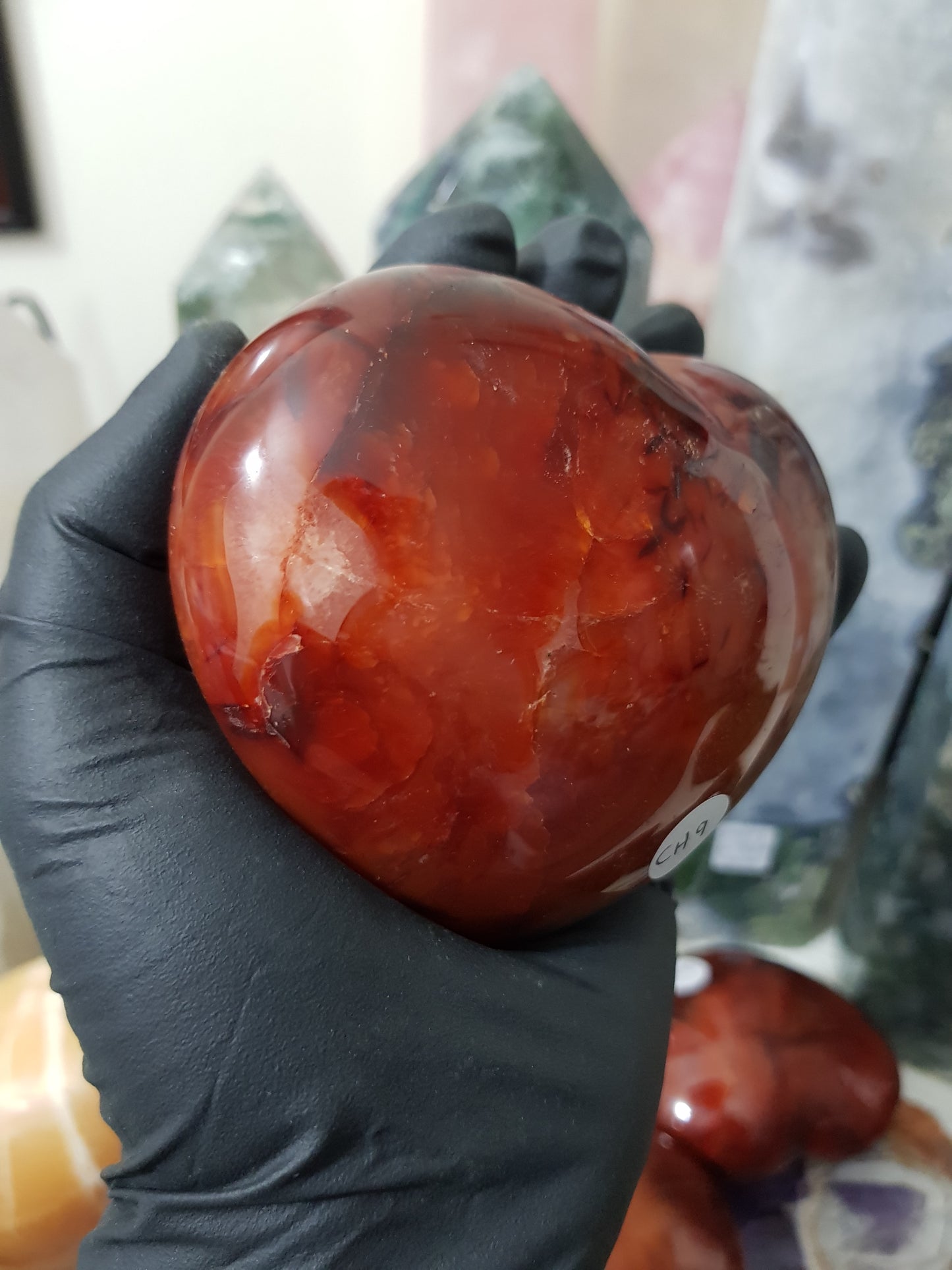 Carnelian Crystal Heart – CH9