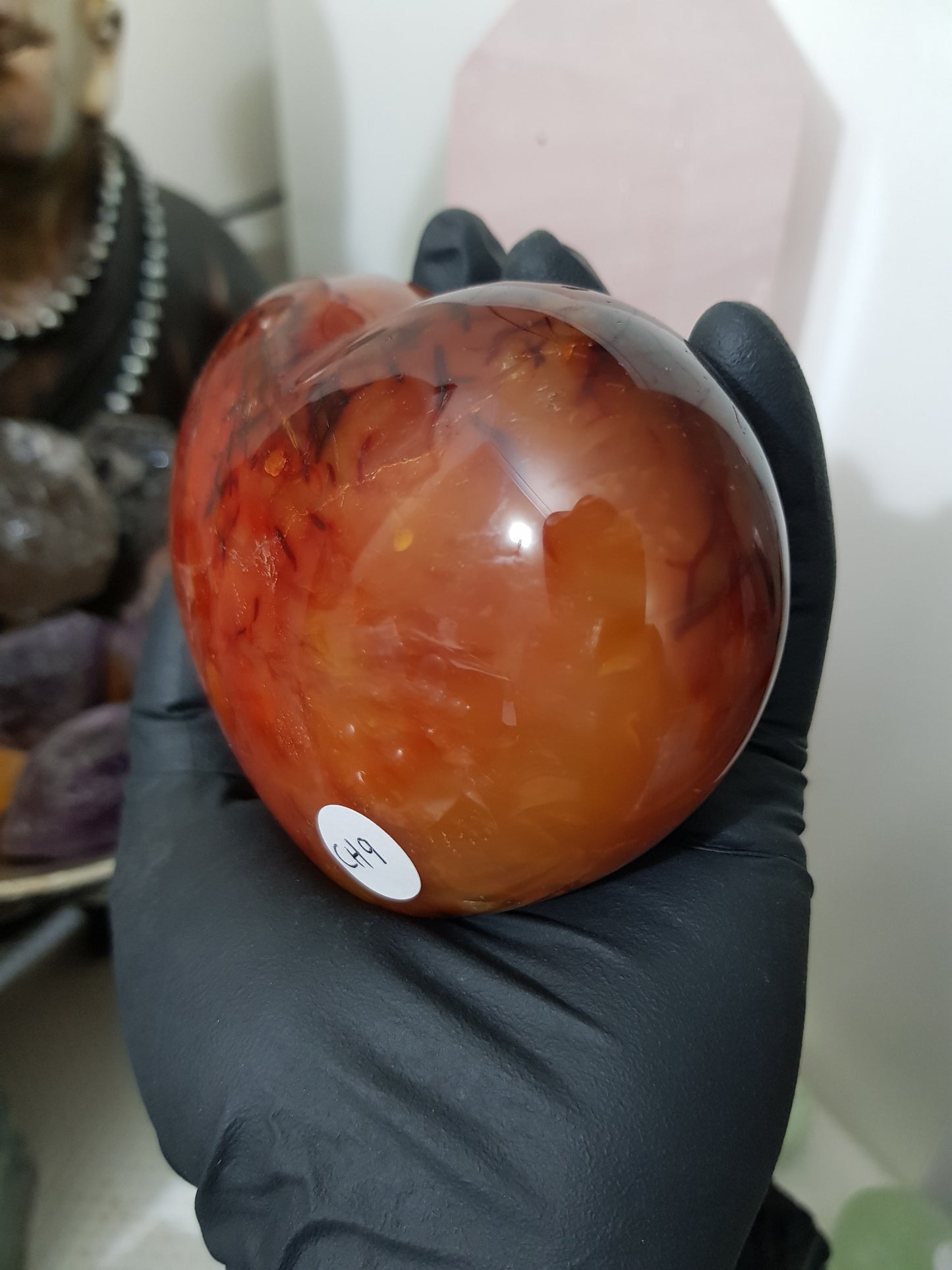 Carnelian Crystal Heart – CH9