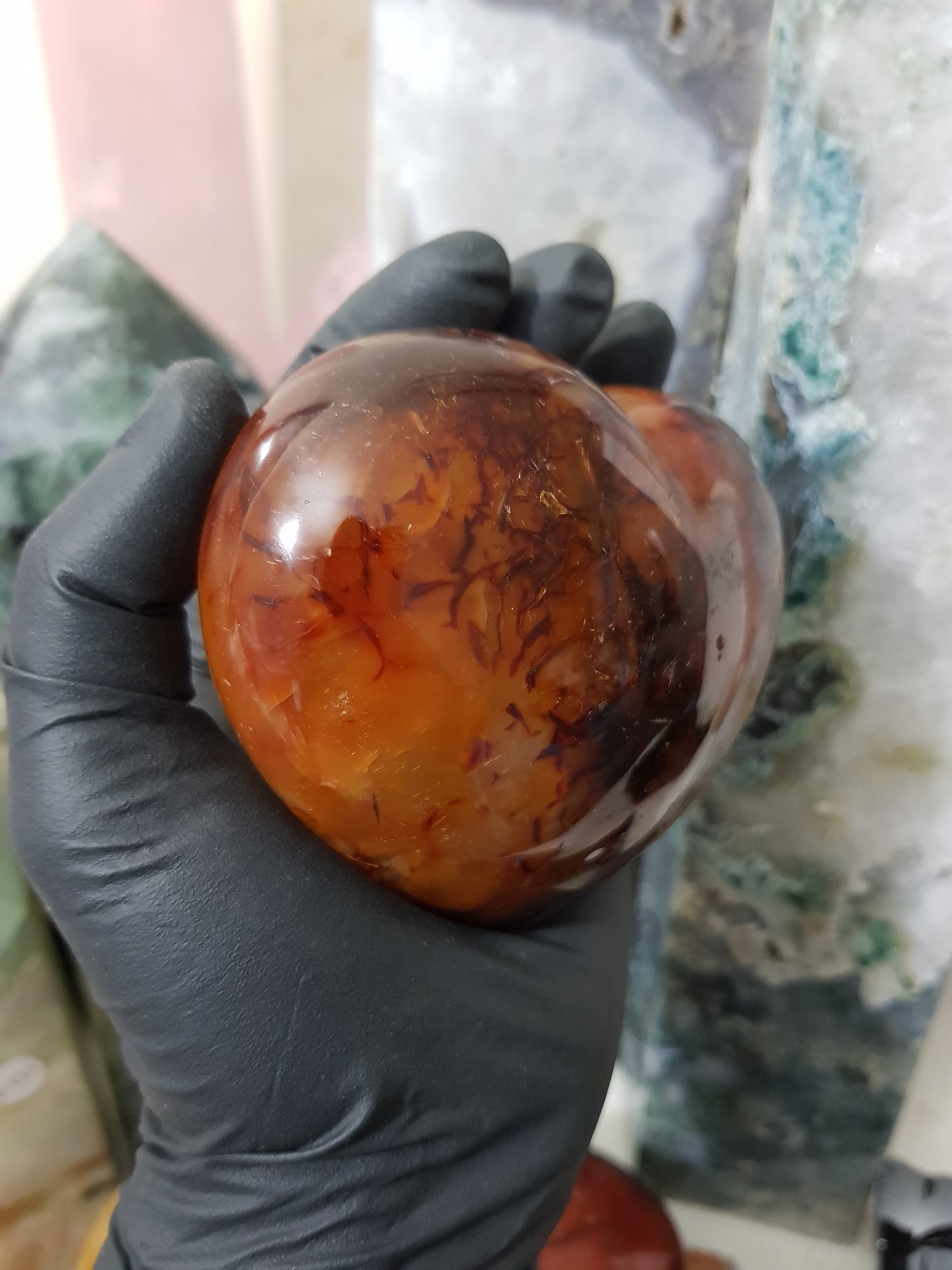 Carnelian Crystal Heart – CH9