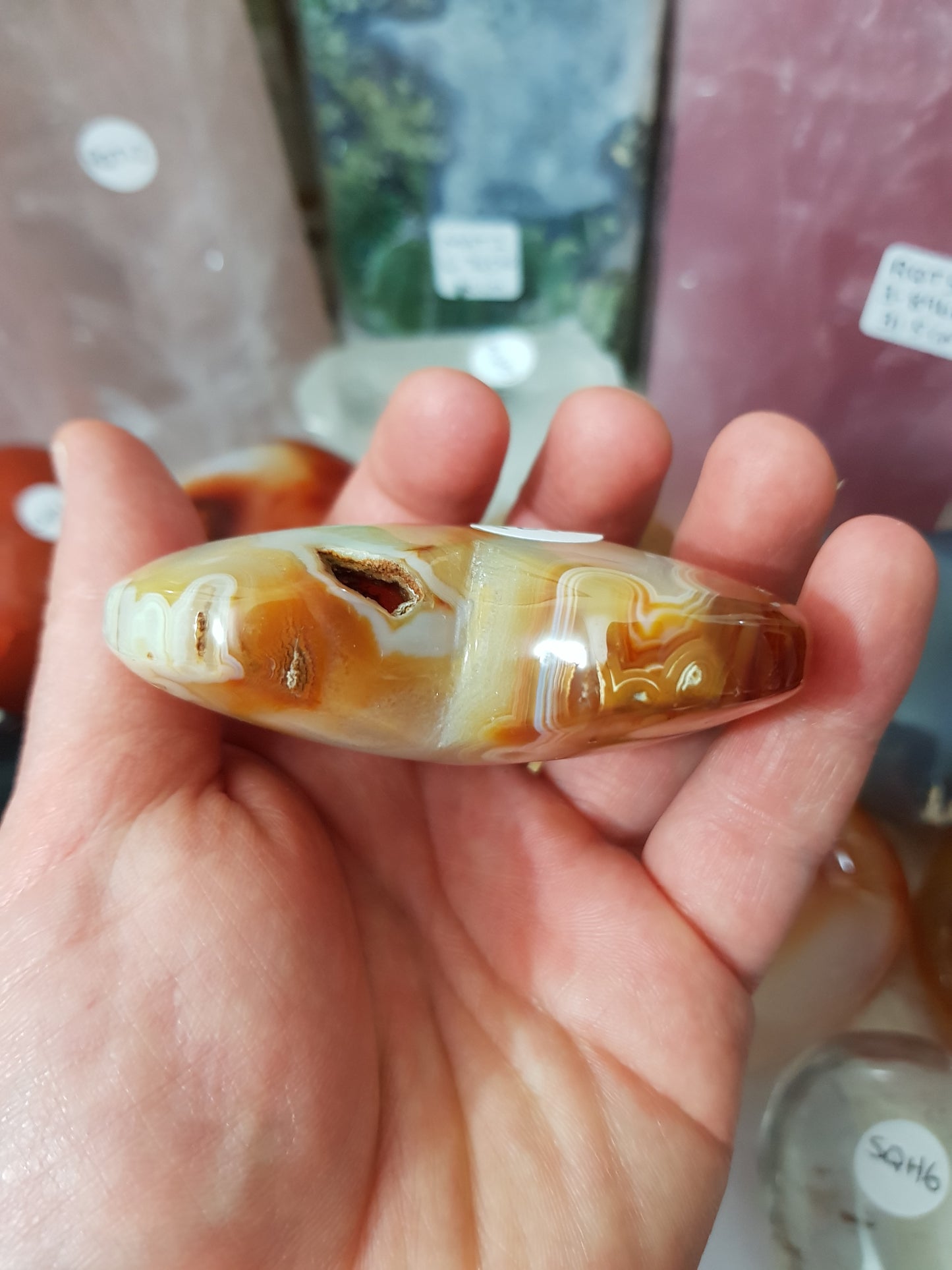 Carnelian Druzy Crystal Heart - CH21