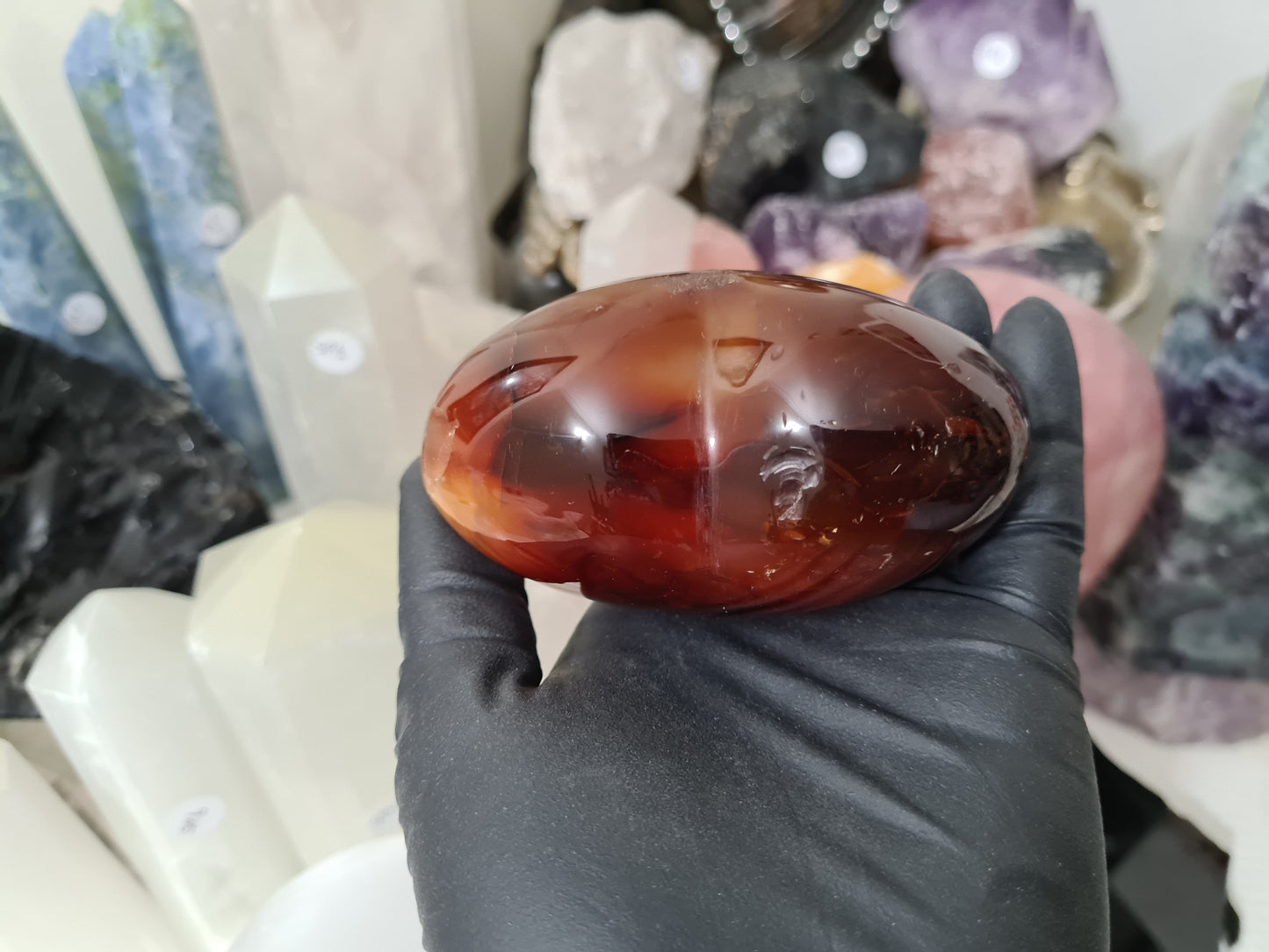 Carnelian Druzy Crystal Heart - CH2