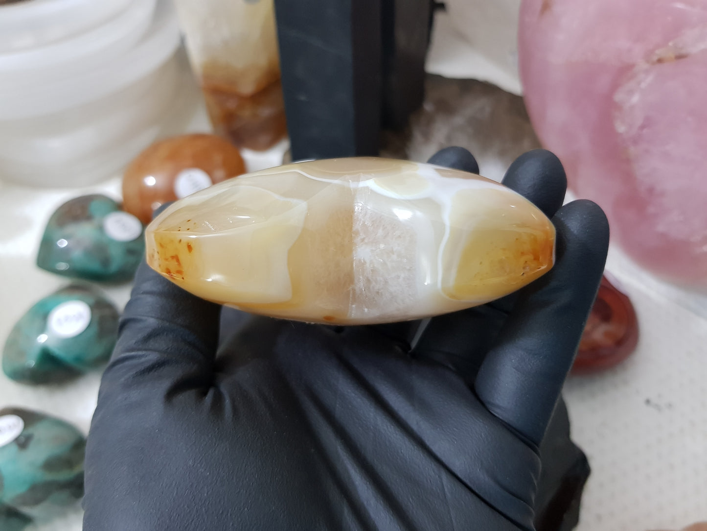 Carnelian Druzy Crystal Heart – CH7