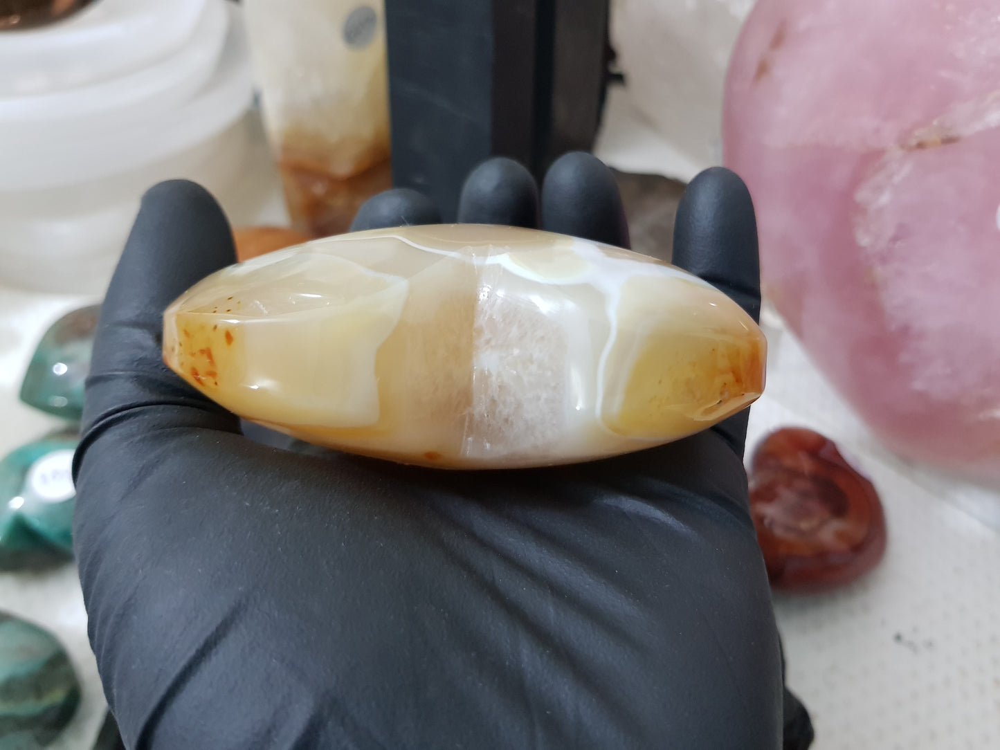 Carnelian Druzy Crystal Heart – CH7