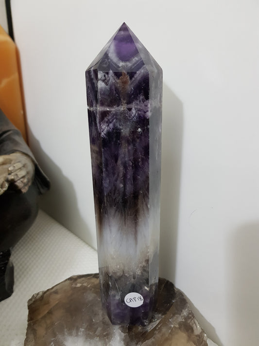 Chevron Amethyst Crystal Point – CAP18