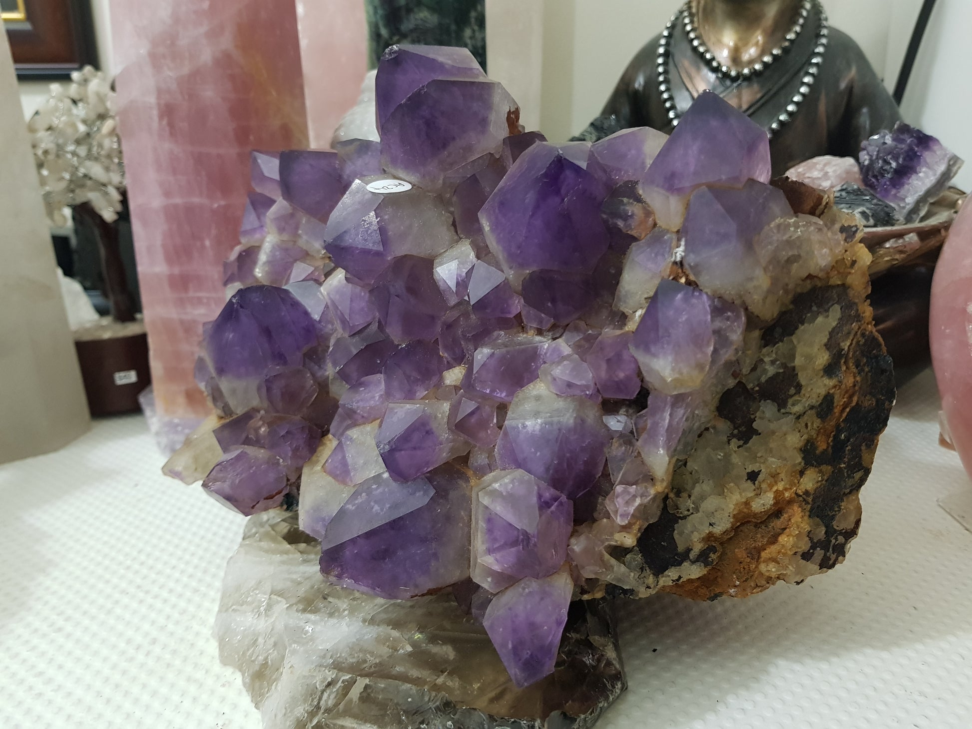 Natural Purple Amethyst Crystal Cluster Congo 25cm