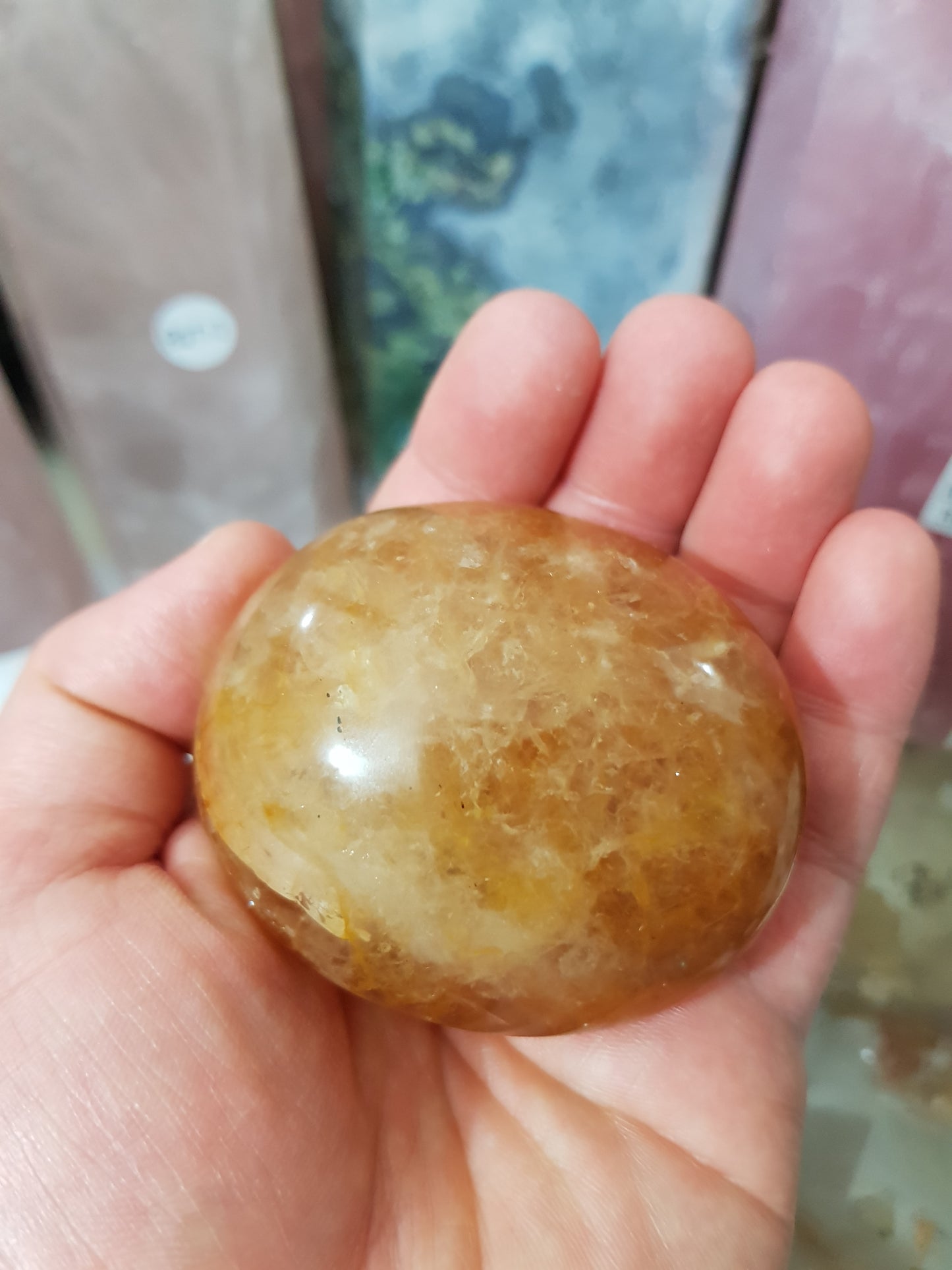 Golden Healer (Hematoid Quartz) Crystal Palmstone - GHP2