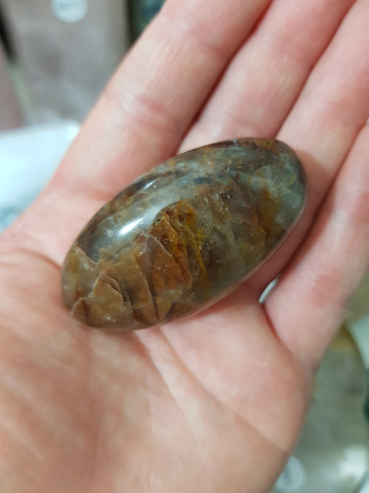 Golden Healer (Hematoid Quartz) Crystal Palmstone - GHP4