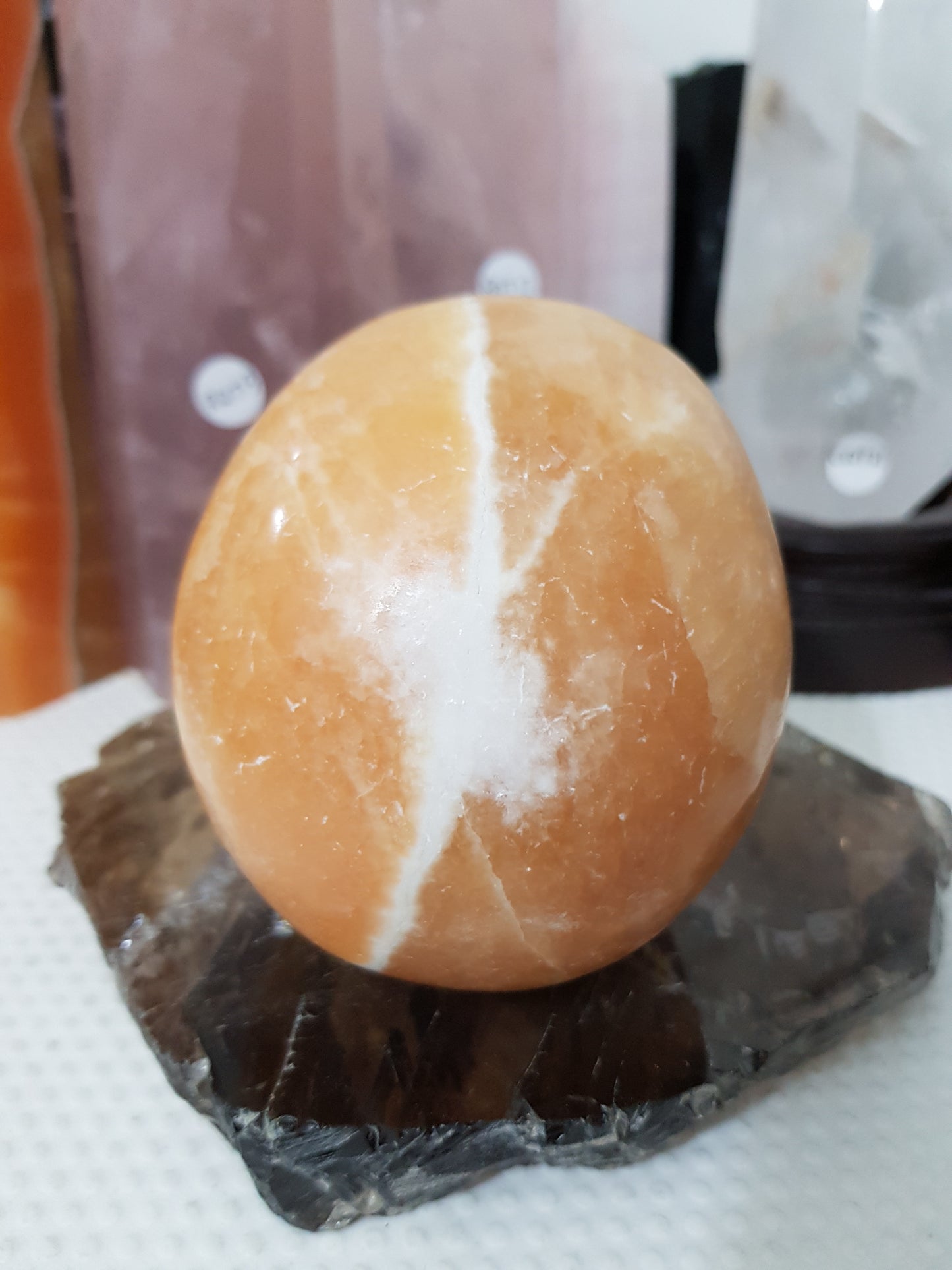 Honey Calcite Crystal Skull Carving – HCS1