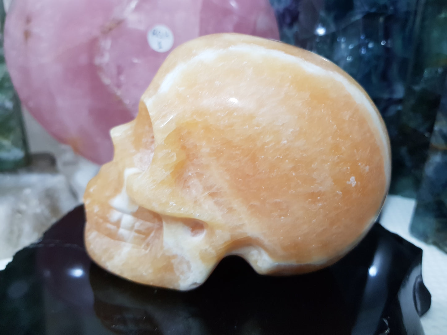 Honey Calcite Crystal Skull Carving – HCS2