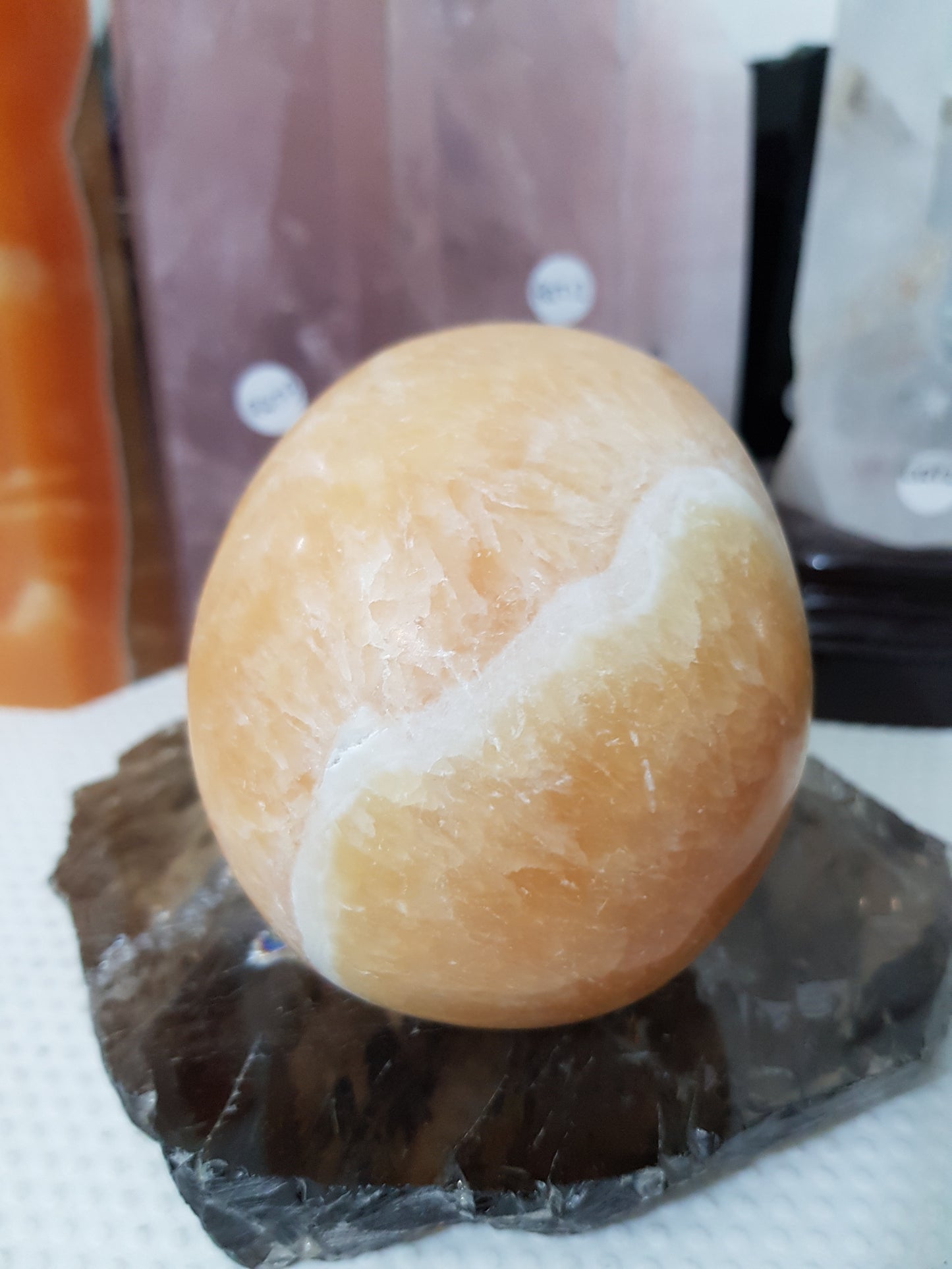 Honey Calcite Crystal Skull Carving – HCS3