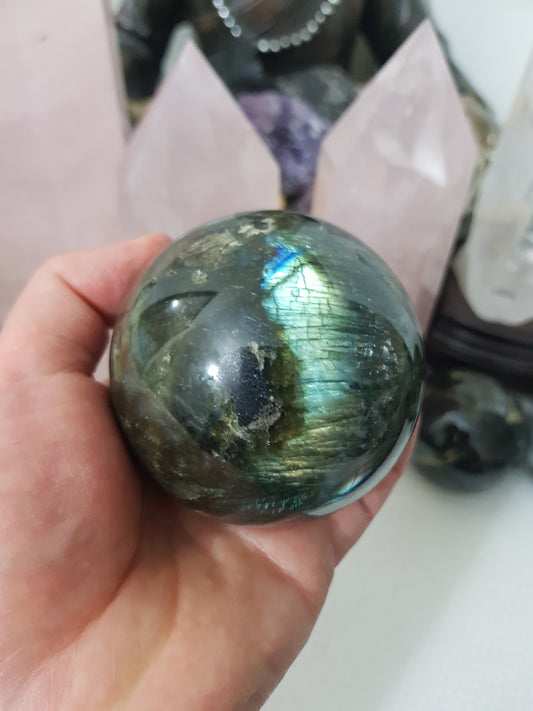 Labradorite Crystal Sphere - LSP3