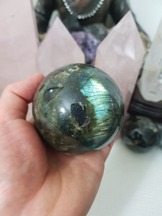 Labradorite Crystal Sphere - LSP3