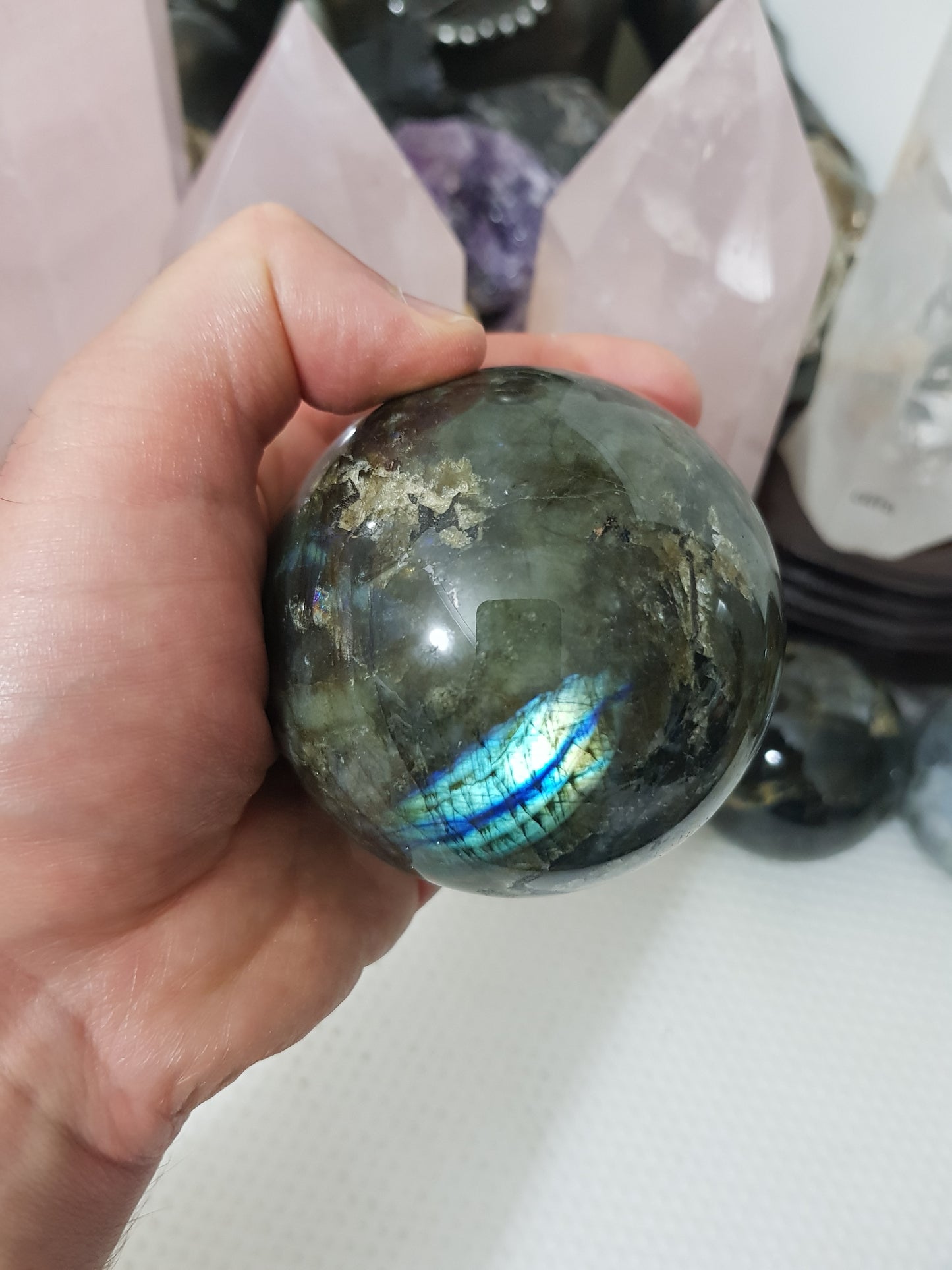 Labradorite Crystal Sphere - LSP3