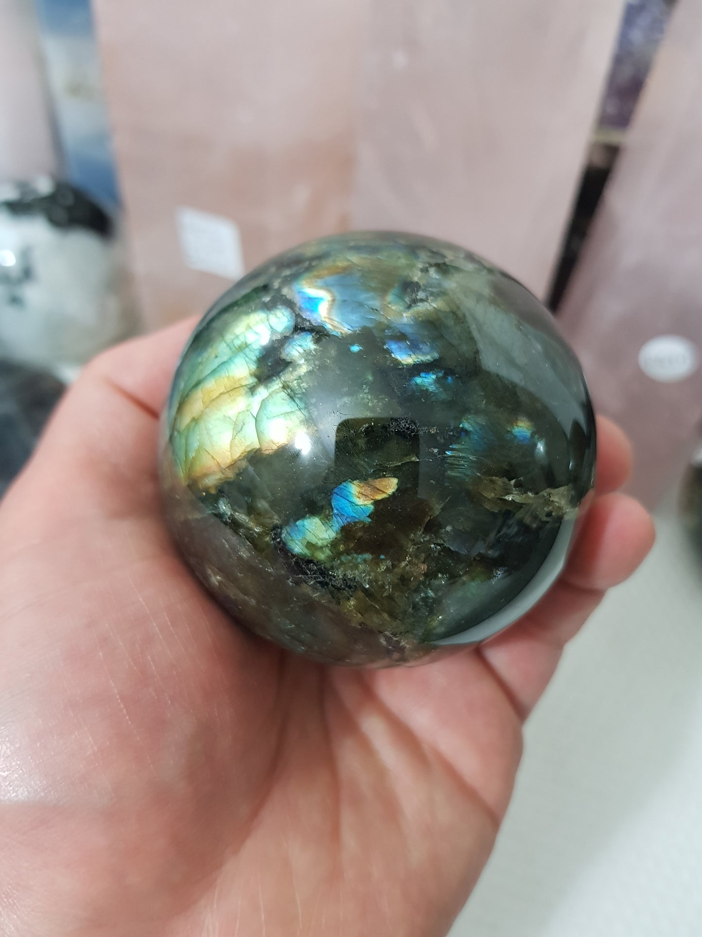 Labradorite Crystal Sphere - LSP4