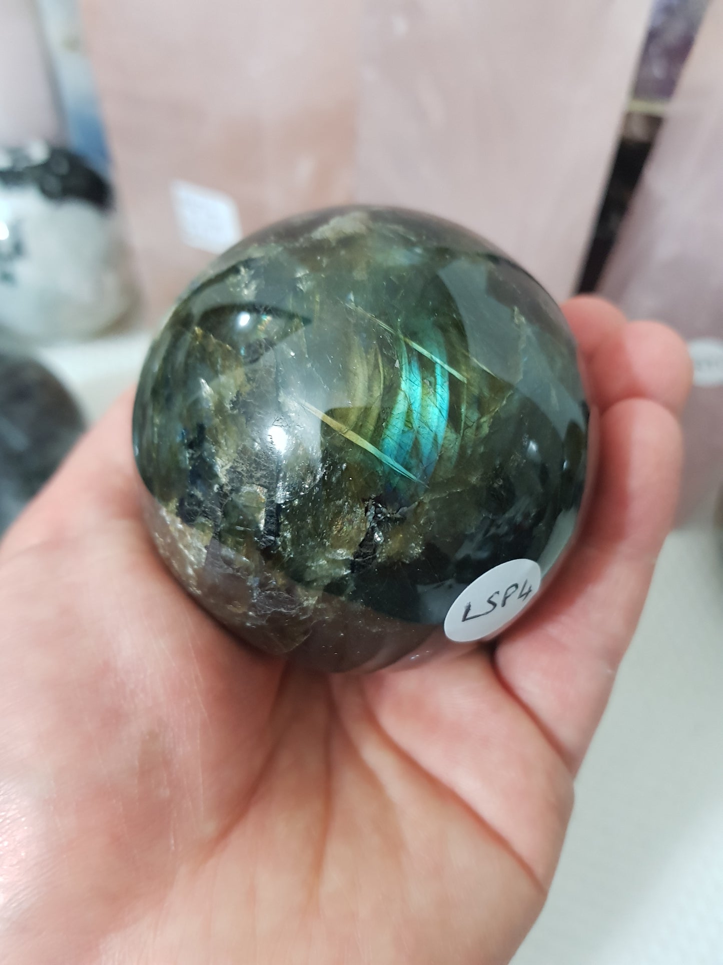 Labradorite Crystal Sphere - LSP4