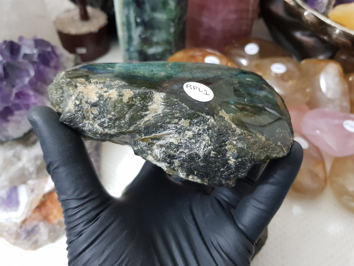 Labradorite Semi Polished/Semi Rough Crystal - RPL1