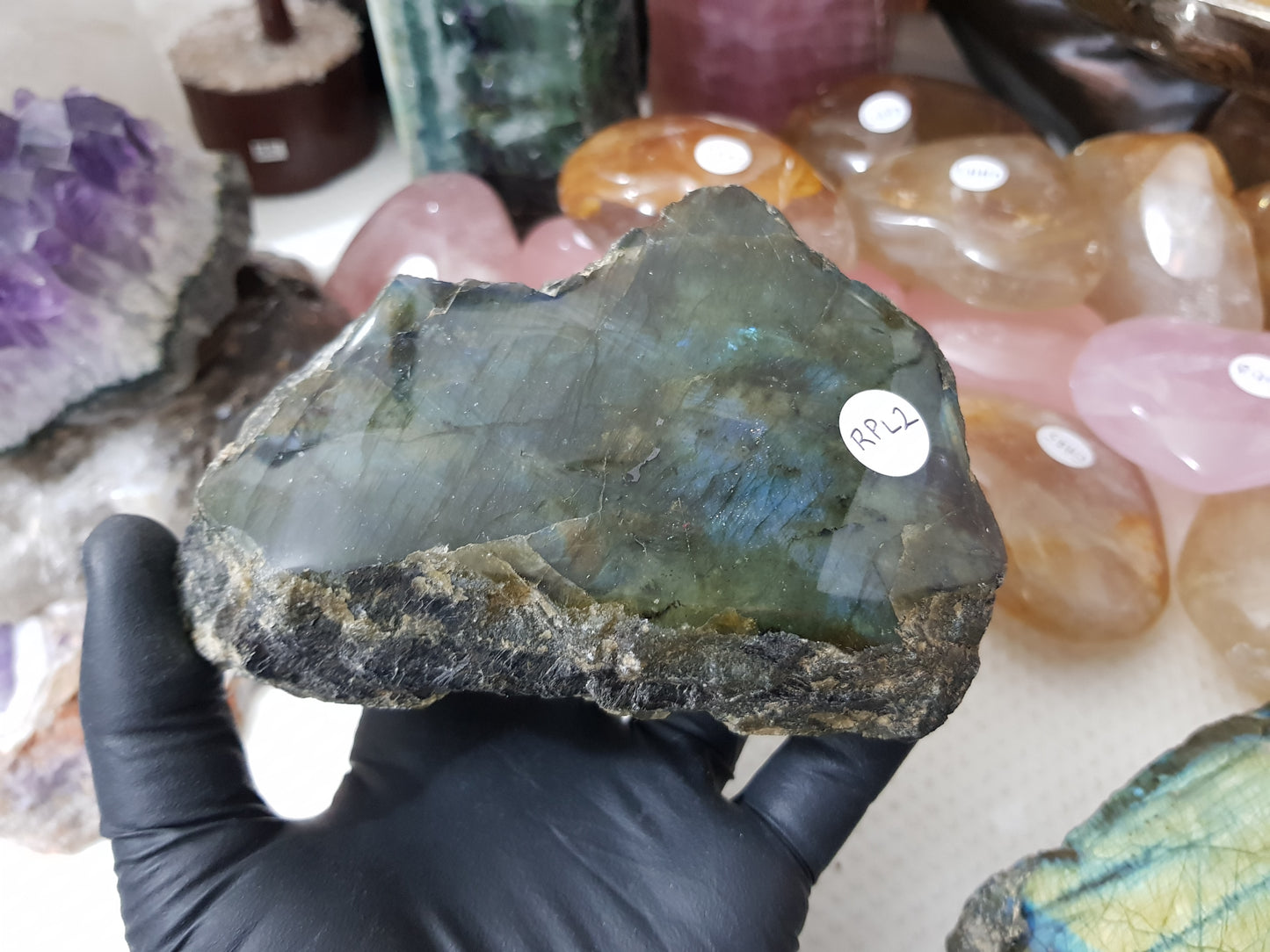 Labradorite Semi Polished/Semi Rough Crystal - RPL2