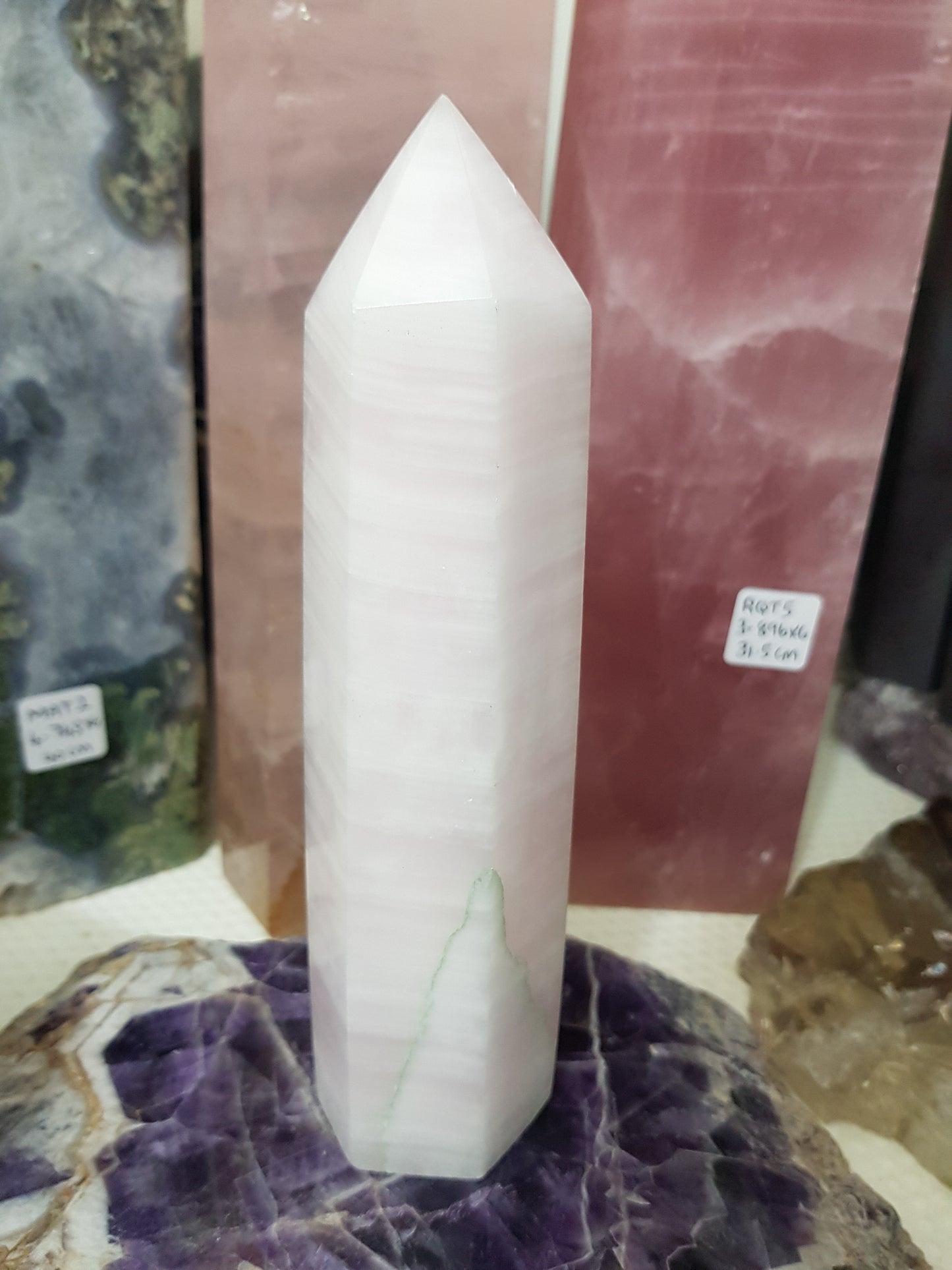 Mangano Calcite Crystal Point – MCP2