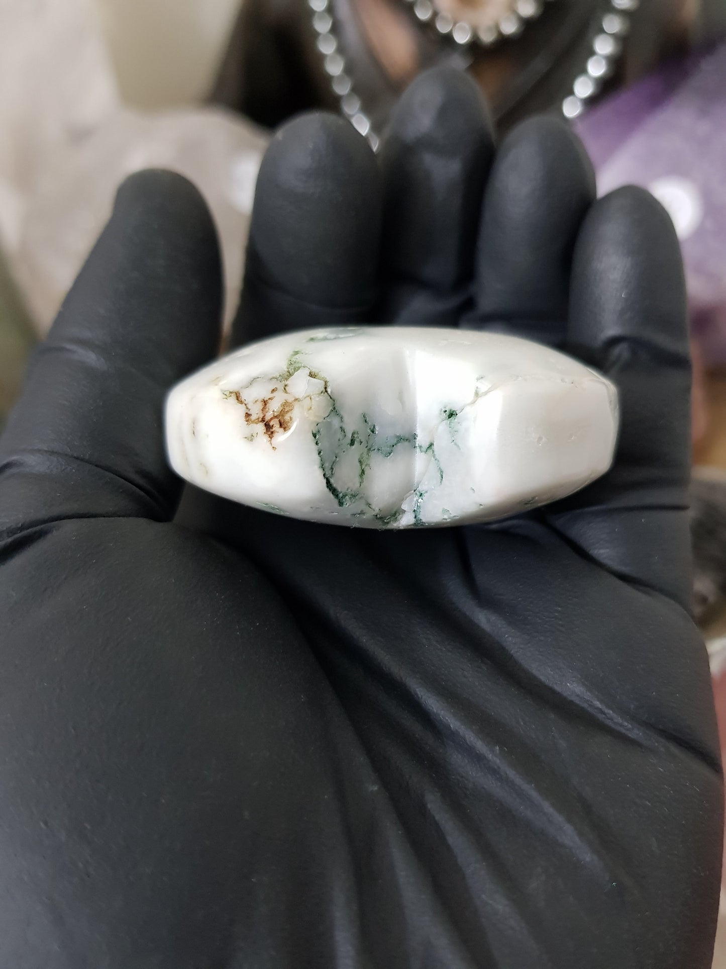 Moss Agate Crystal Heart – MAH4