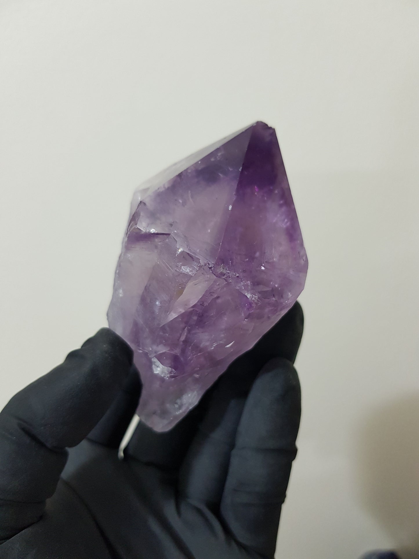 Natural Brazilian Purple Amethyst Crystal Point 8.5cm