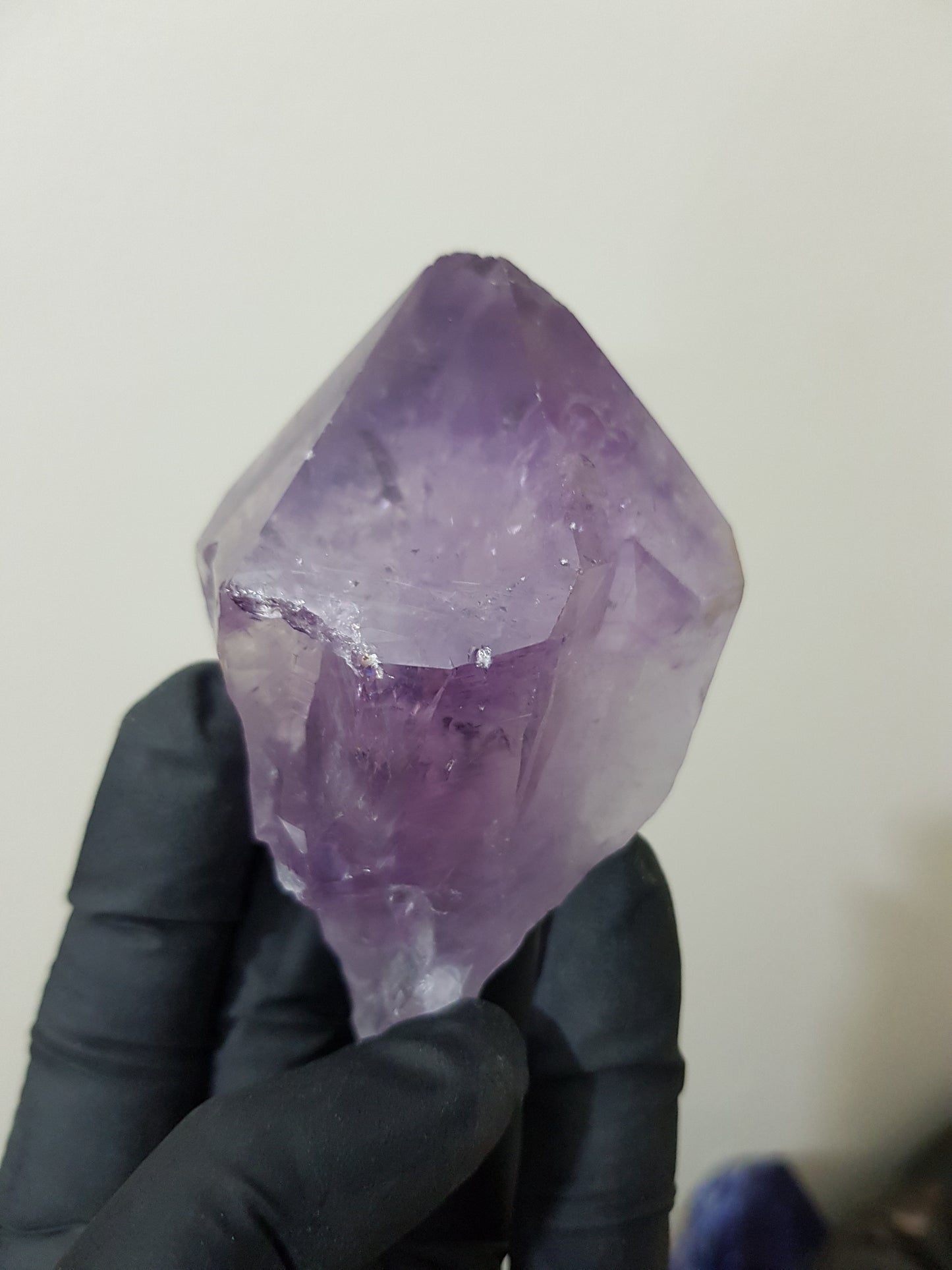 Natural Brazilian Purple Amethyst Crystal Point 8.5cm