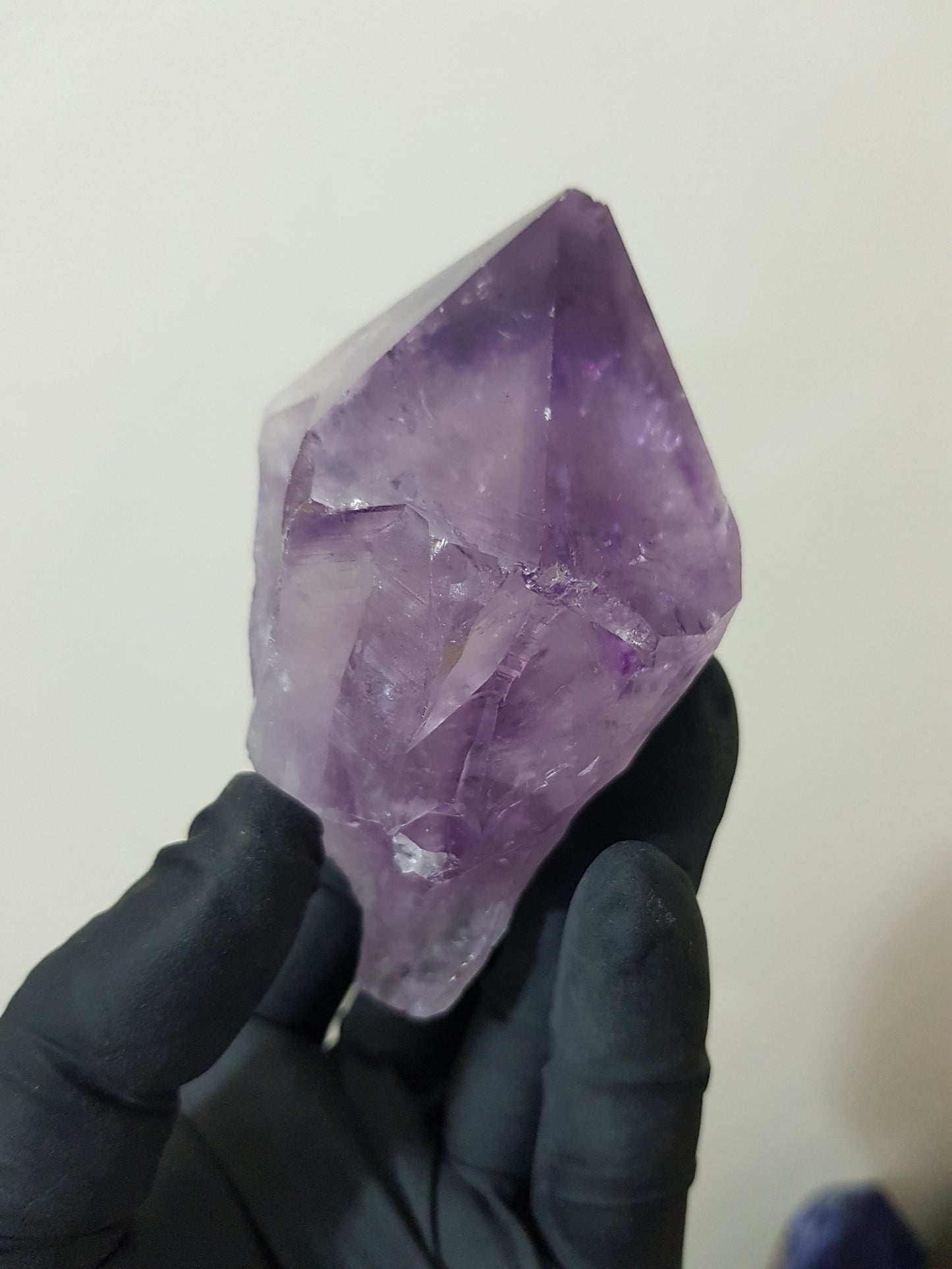 Natural Brazilian Purple Amethyst Crystal Point 8.5cm