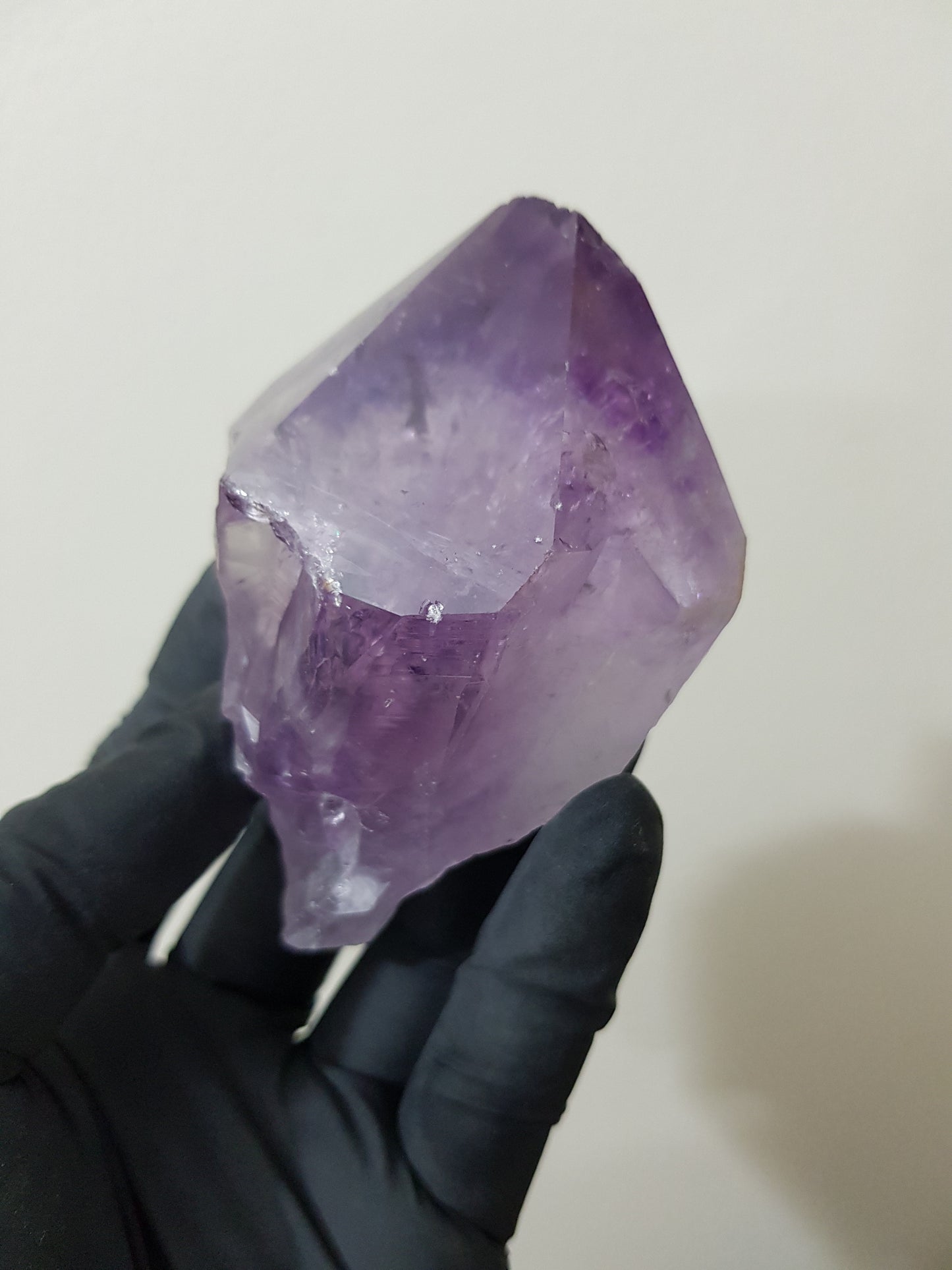 Natural Brazilian Purple Amethyst Crystal Point 8.5cm