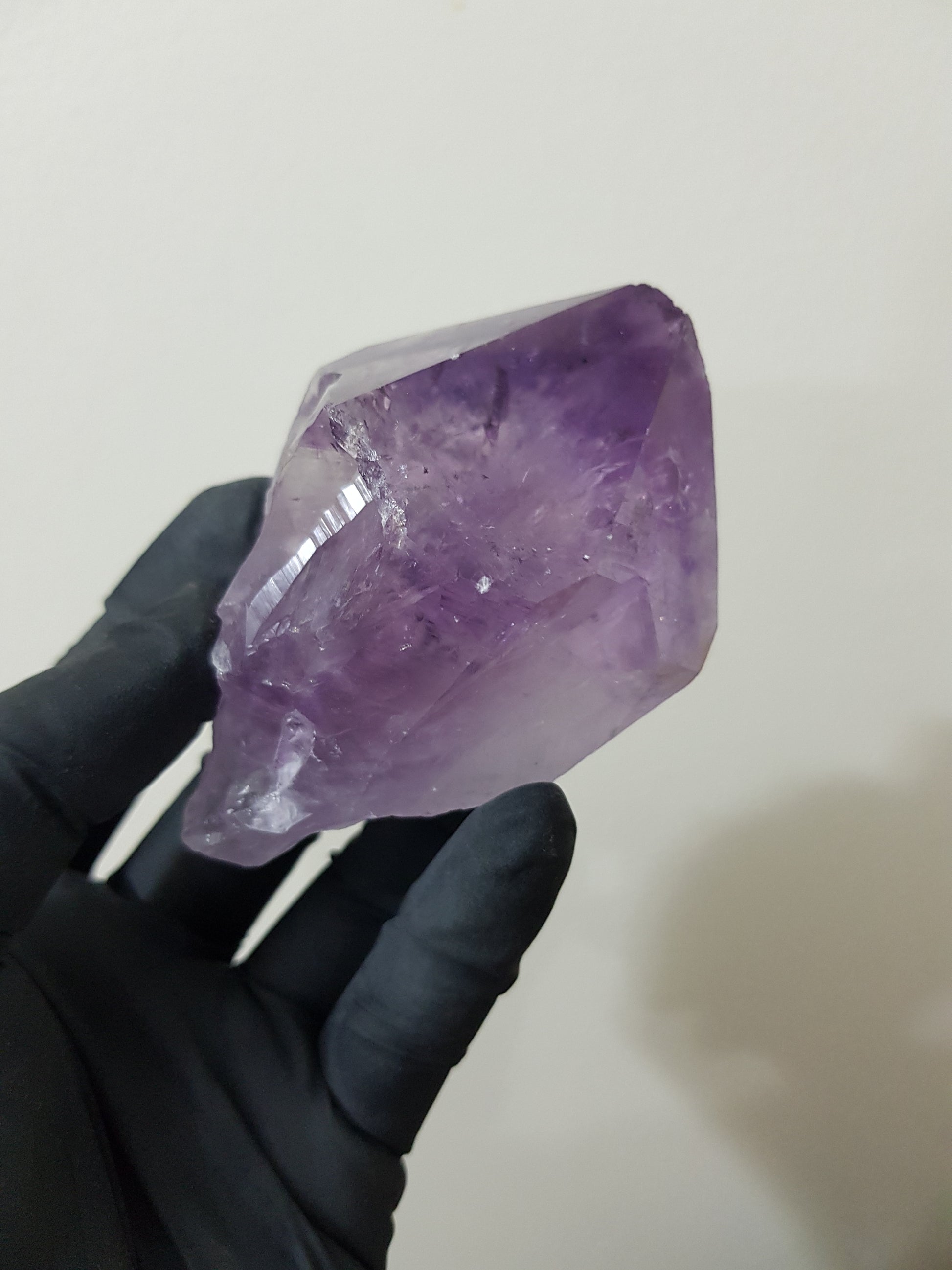 Natural Brazilian Purple Amethyst Crystal Point 8.5cm