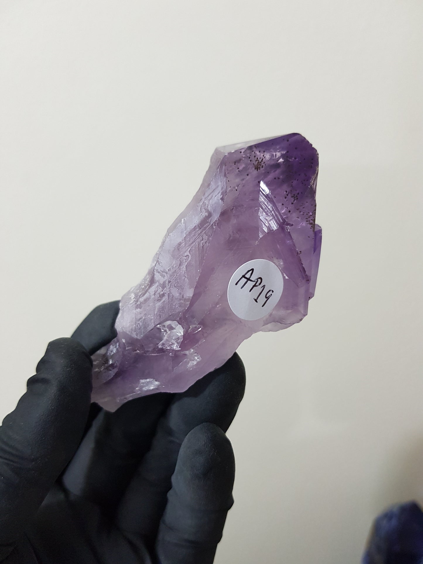 Natural Brazilian Purple Amethyst Crystal Point 8cm