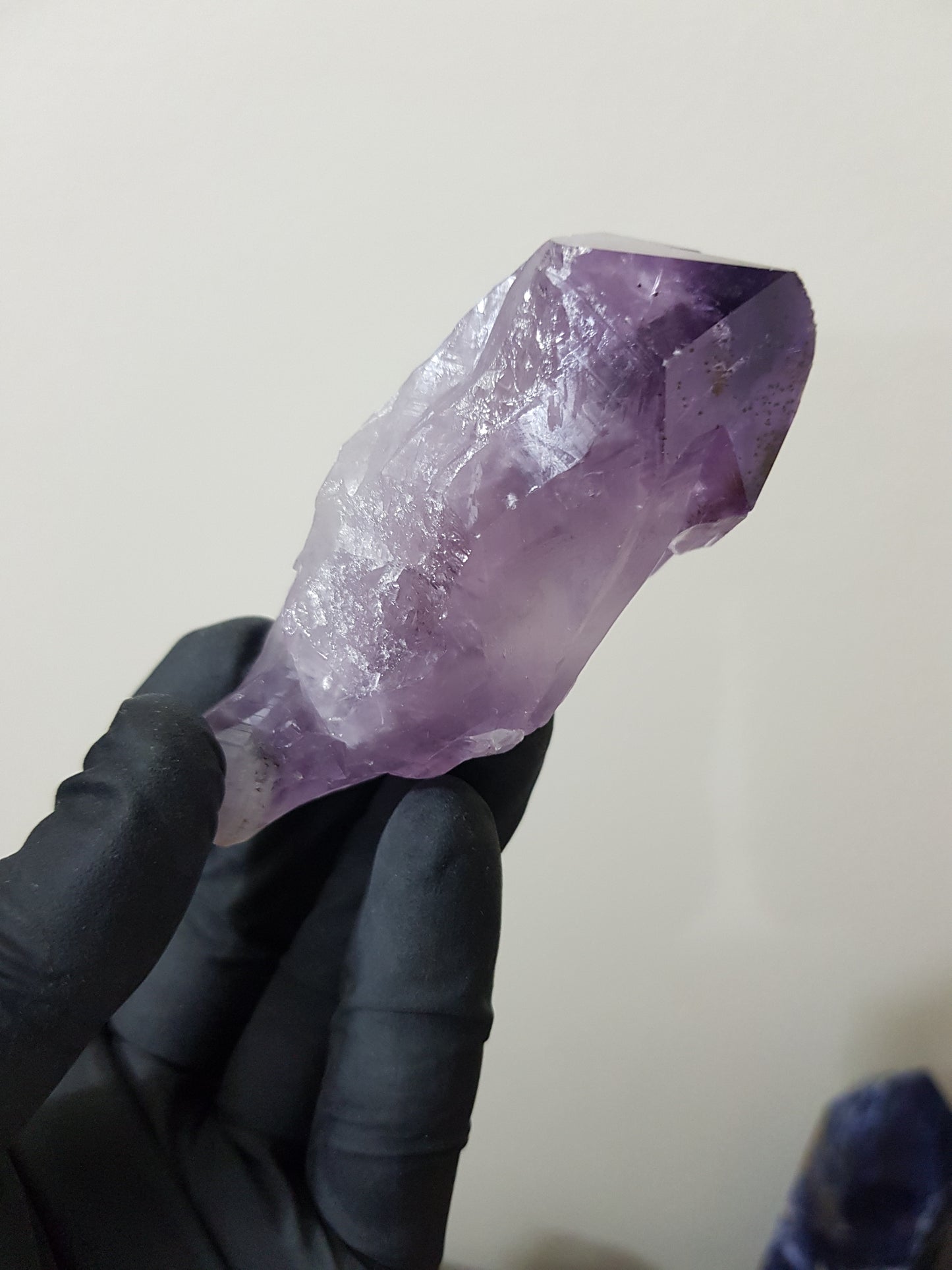 Natural Brazilian Purple Amethyst Crystal Point 8cm