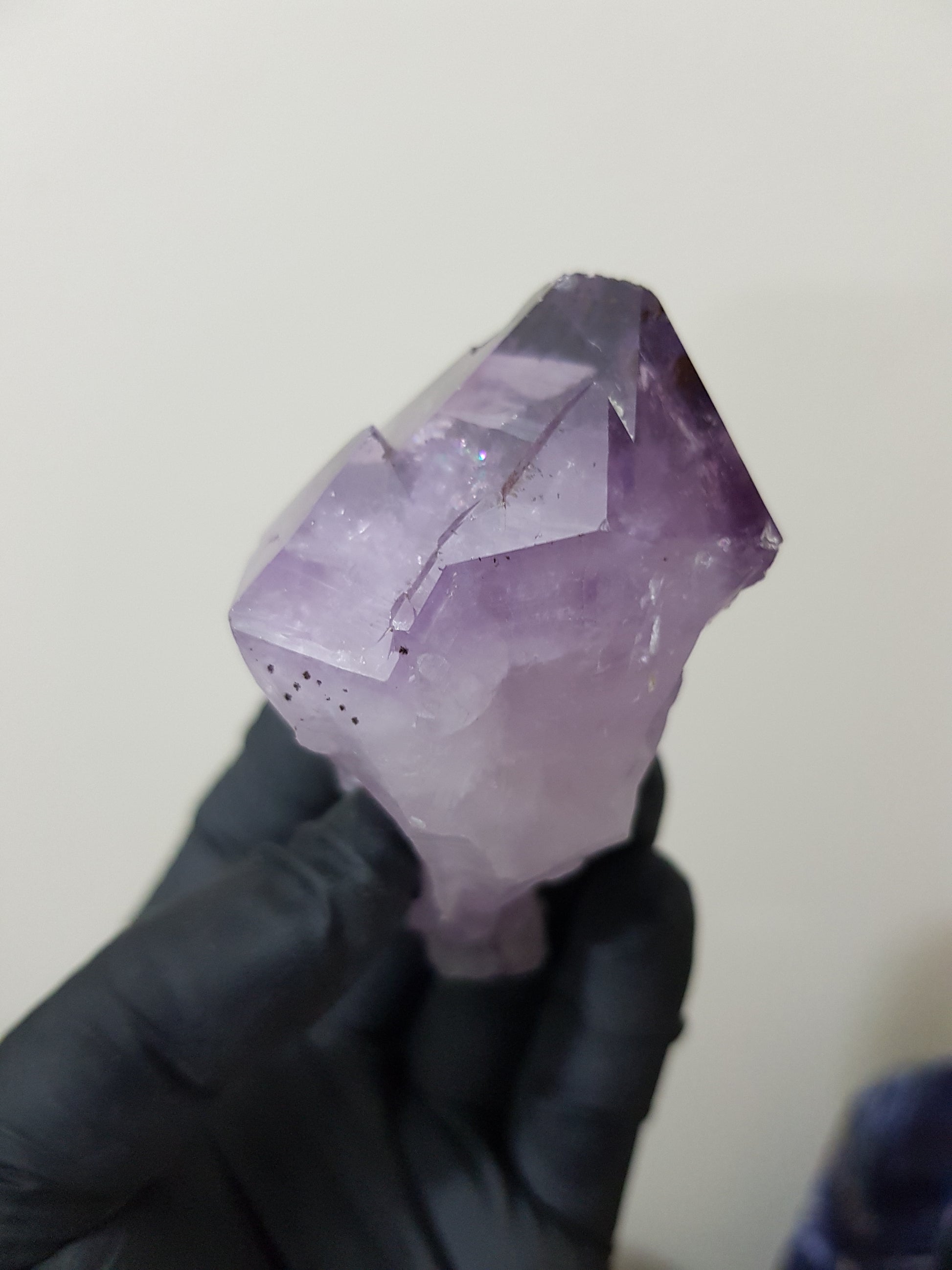 Natural Brazilian Purple Amethyst Crystal Point 8cm