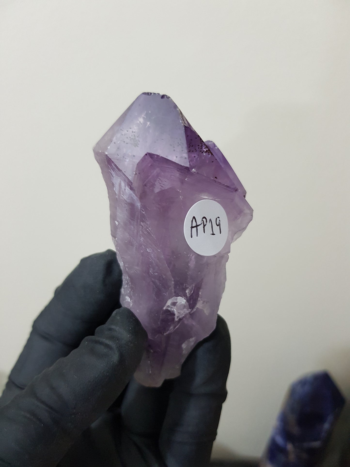 Natural Brazilian Purple Amethyst Crystal Point 8cm