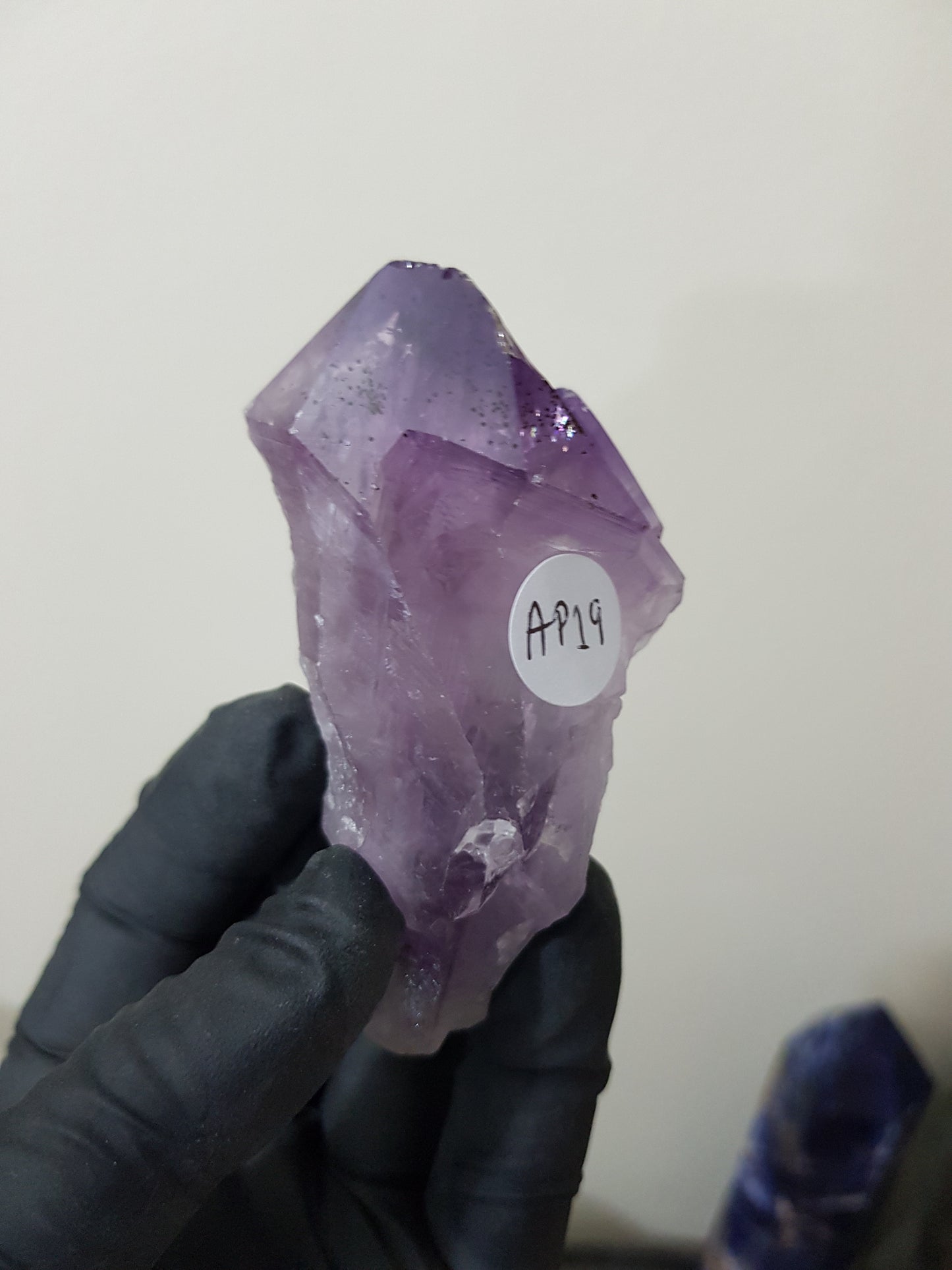 Natural Brazilian Purple Amethyst Crystal Point 8cm