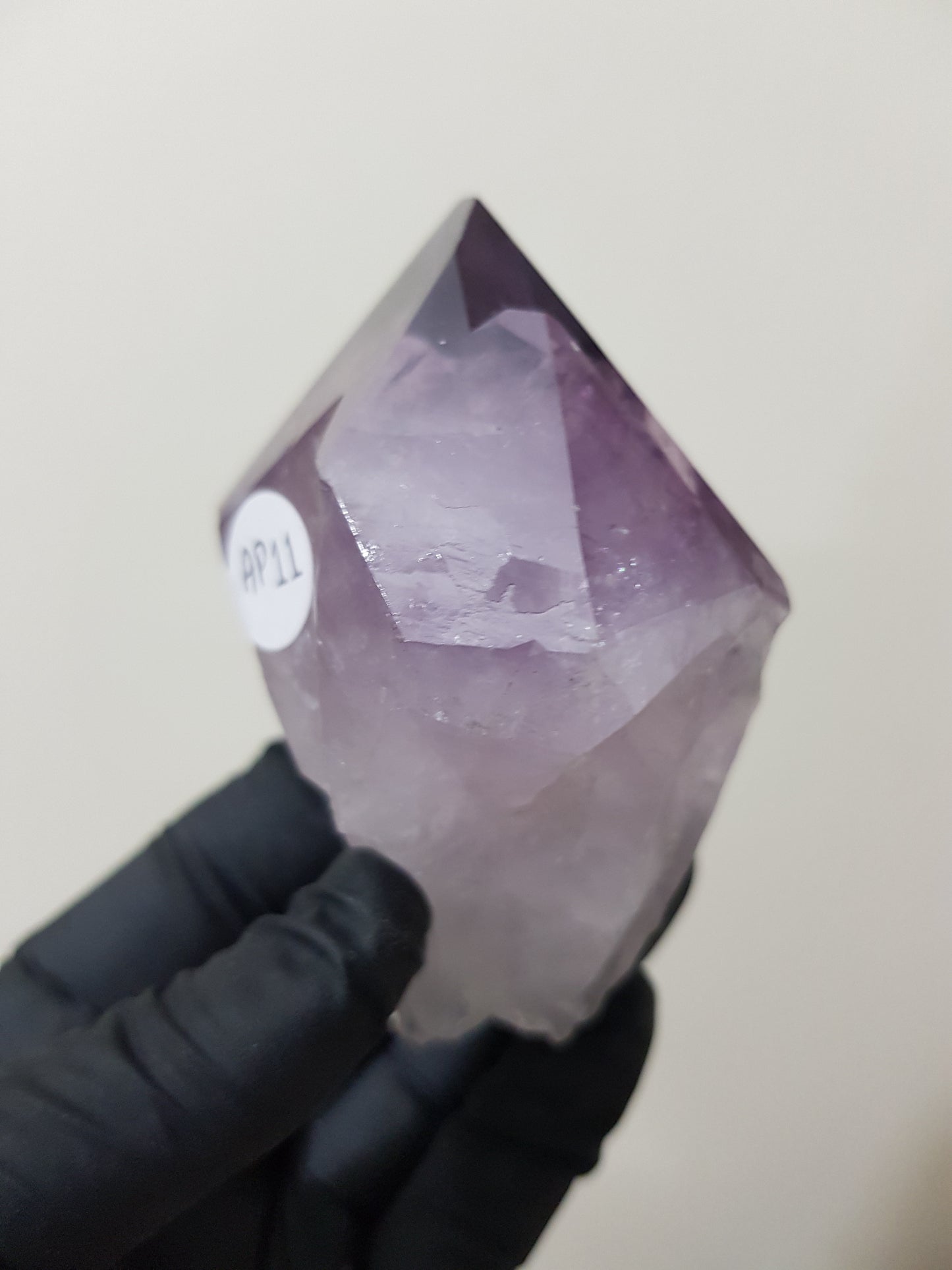 Natural Brazilian Purple Amethyst Crystal Point 9.5cm