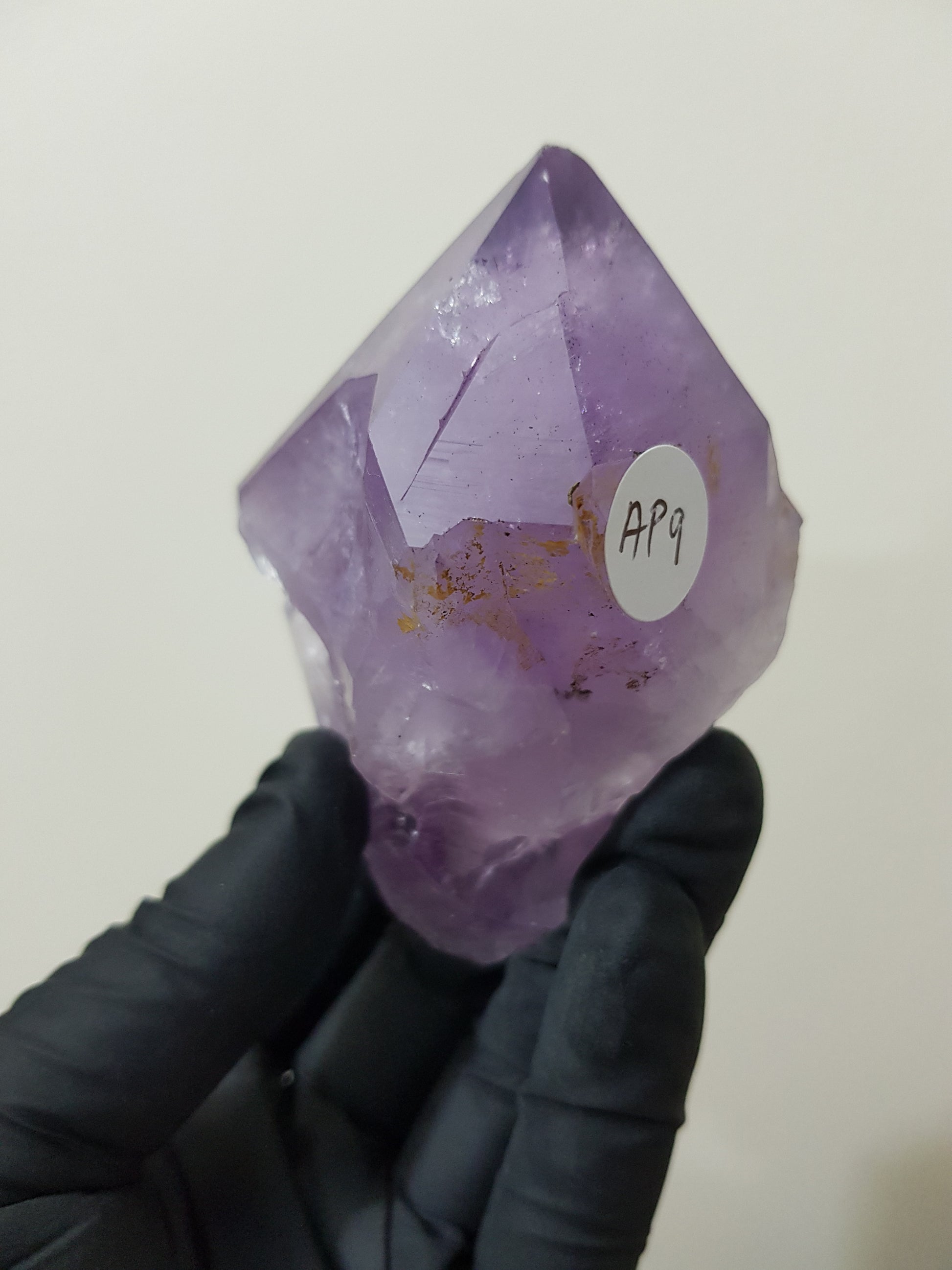 Natural Brazilian Purple Amethyst Crystal Point 9cm