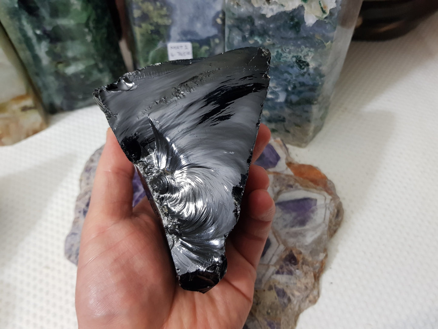 Natural Black Obsidian Crystal - BO11