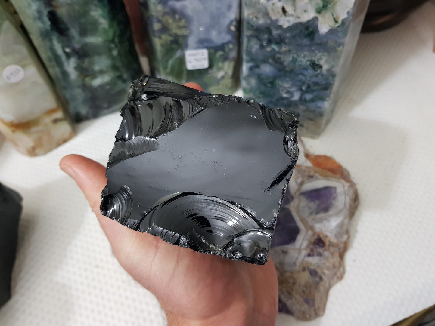 Natural Black Obsidian Crystal - BO11