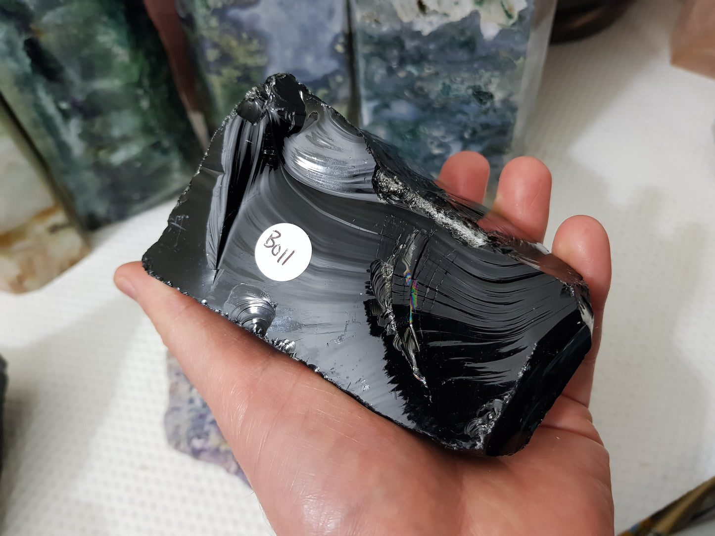 Natural Black Obsidian Crystal - BO11