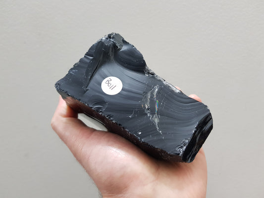 Natural Black Obsidian Crystal - BO11
