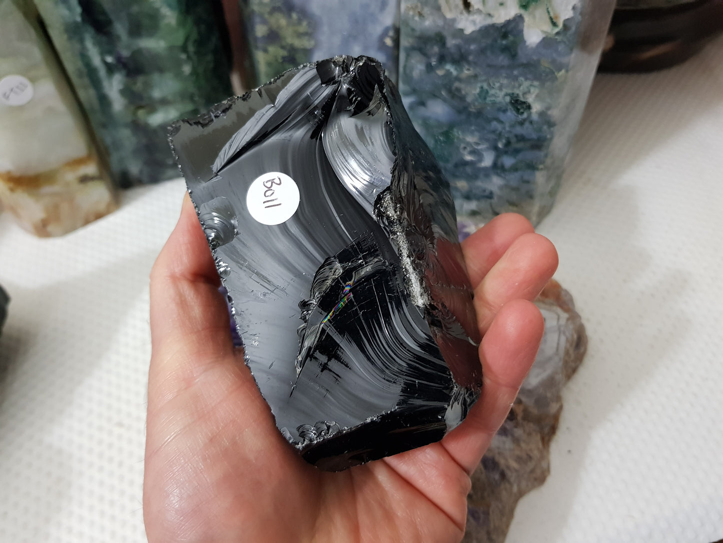 Natural Black Obsidian Crystal - BO11