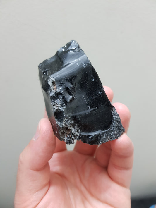 Natural Black Obsidian Crystal - RO3