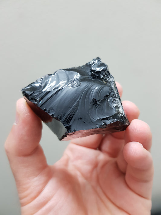 Natural Black Obsidian Crystal - RO4