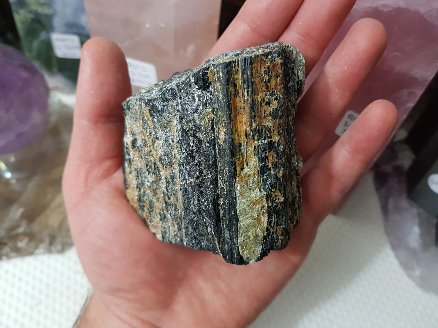 Natural Black Tourmaline Chunk - BT2