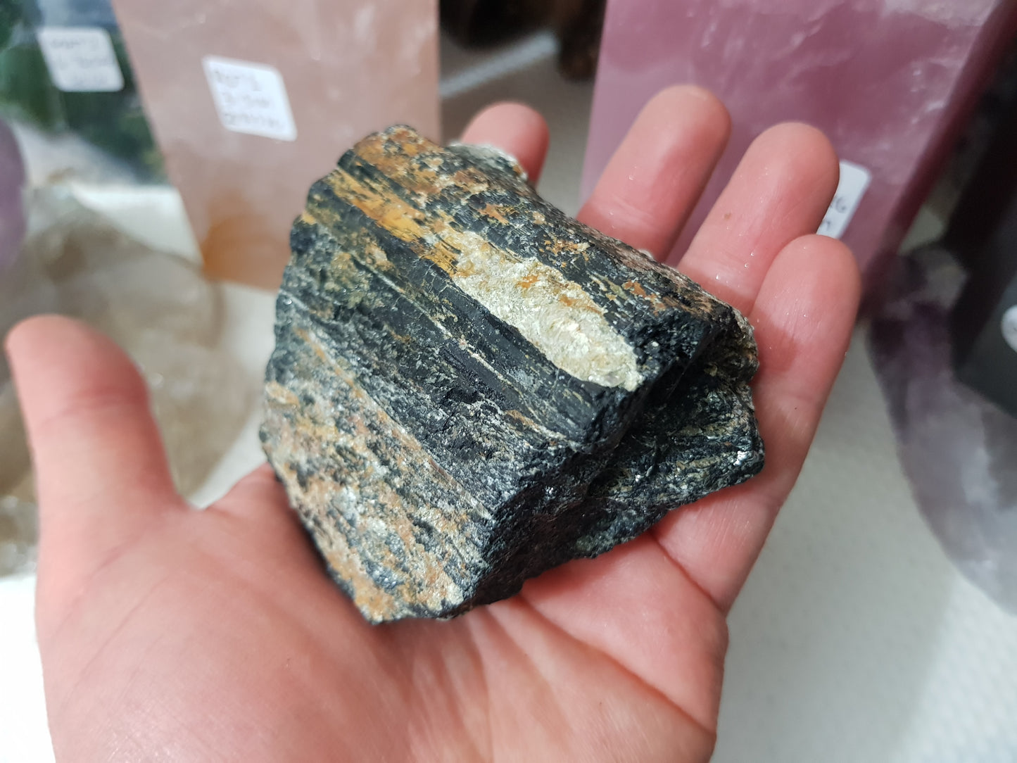 Natural Black Tourmaline Chunk - BT2