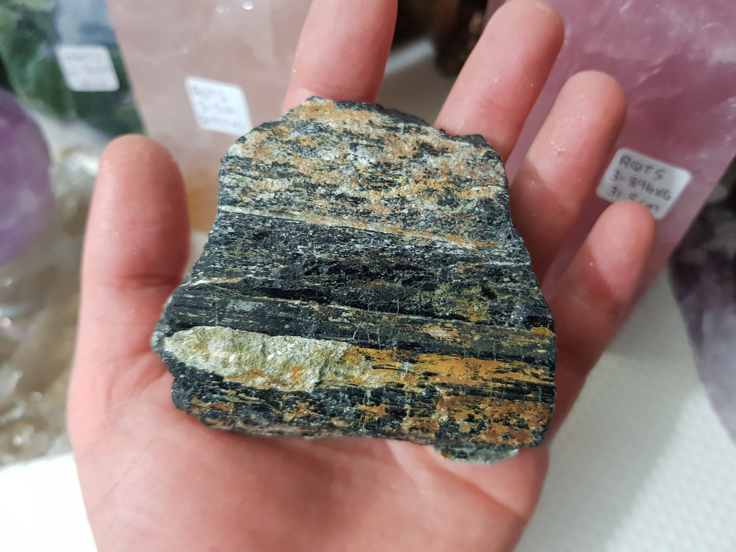 Natural Black Tourmaline Chunk - BT2
