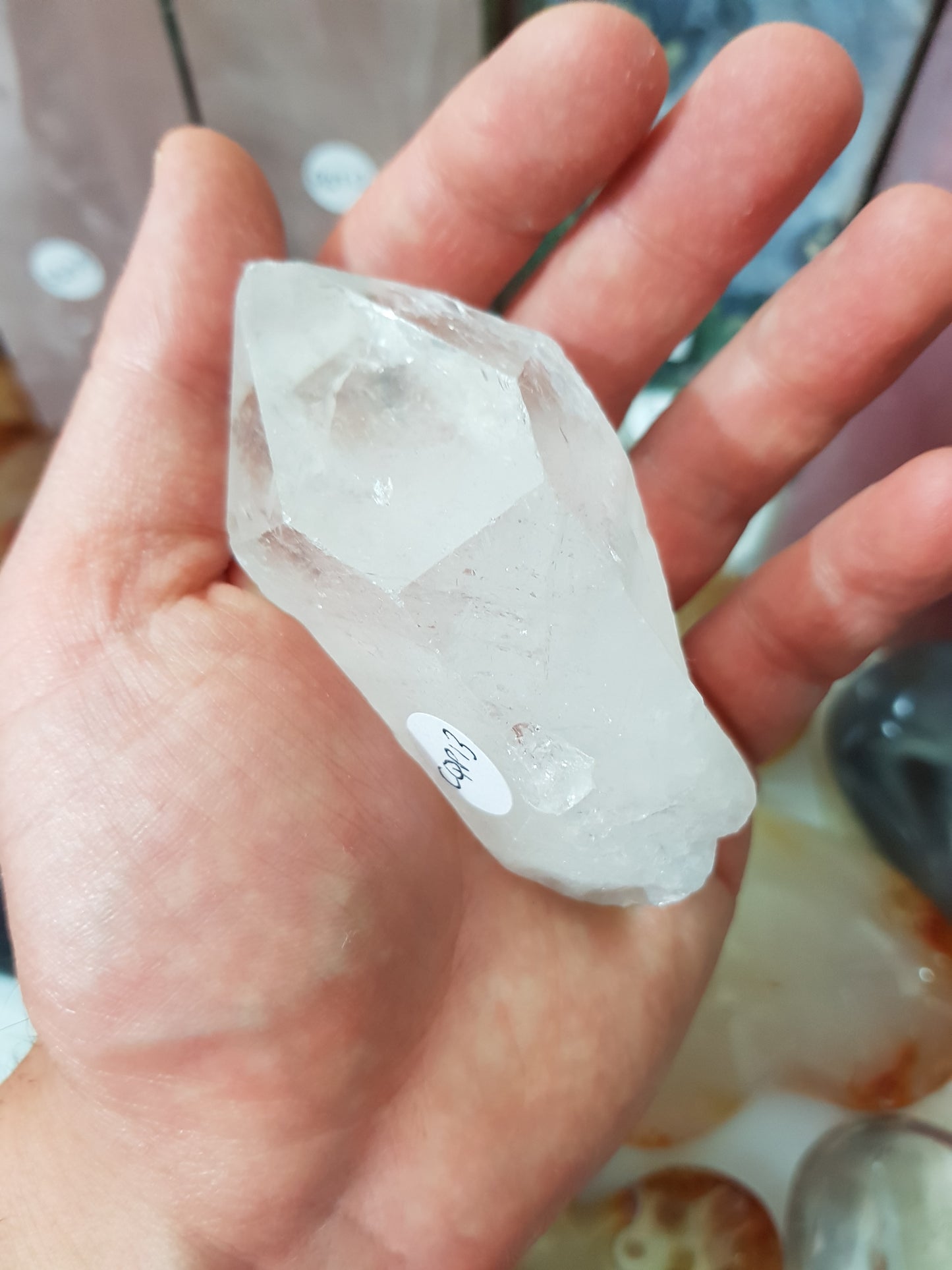 Natural Clear Quartz crystal point specimen from Brazil 8.5cm