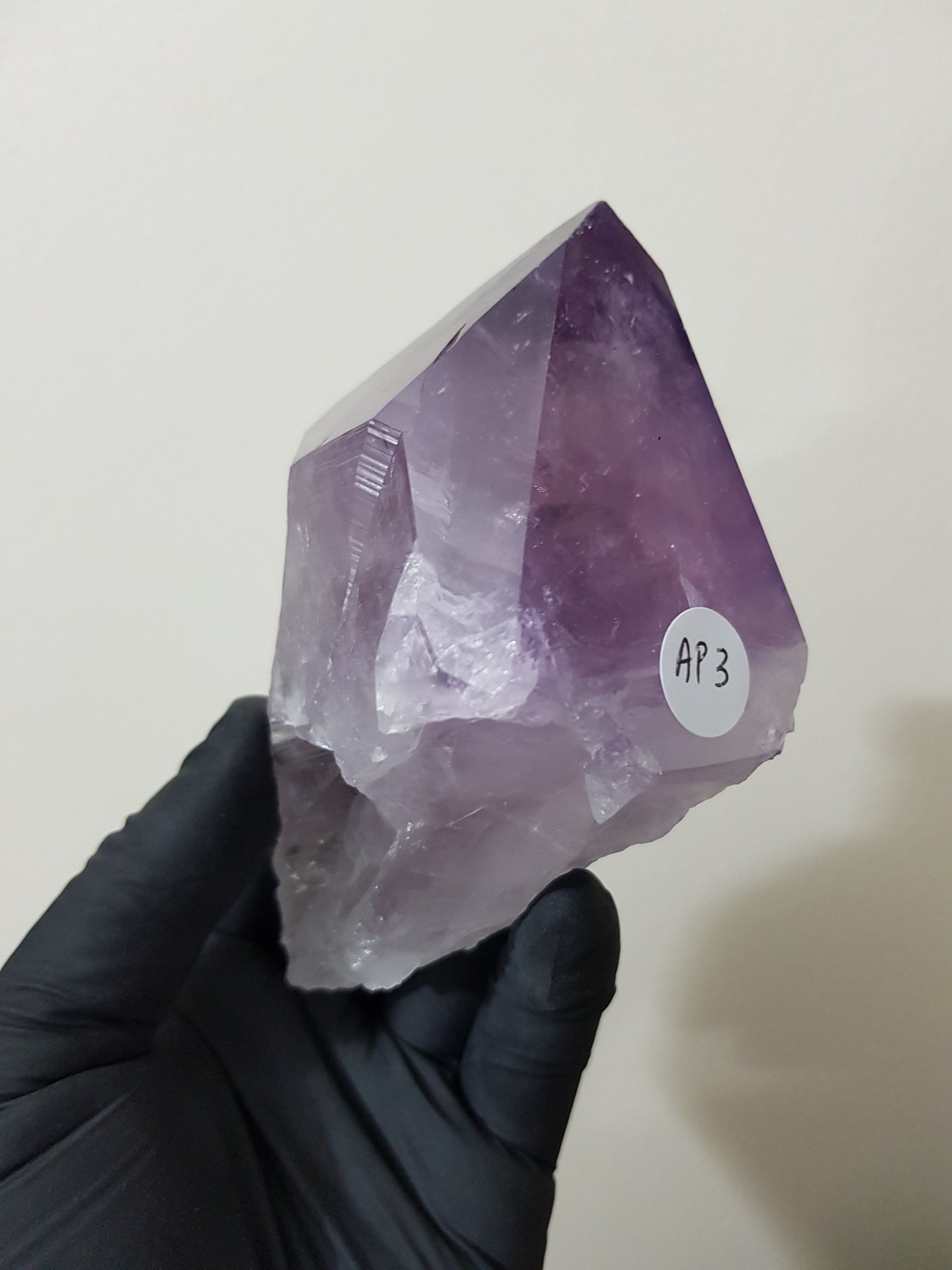 Natural Brazilian Purple Amethyst Crystal Point 11.5cm