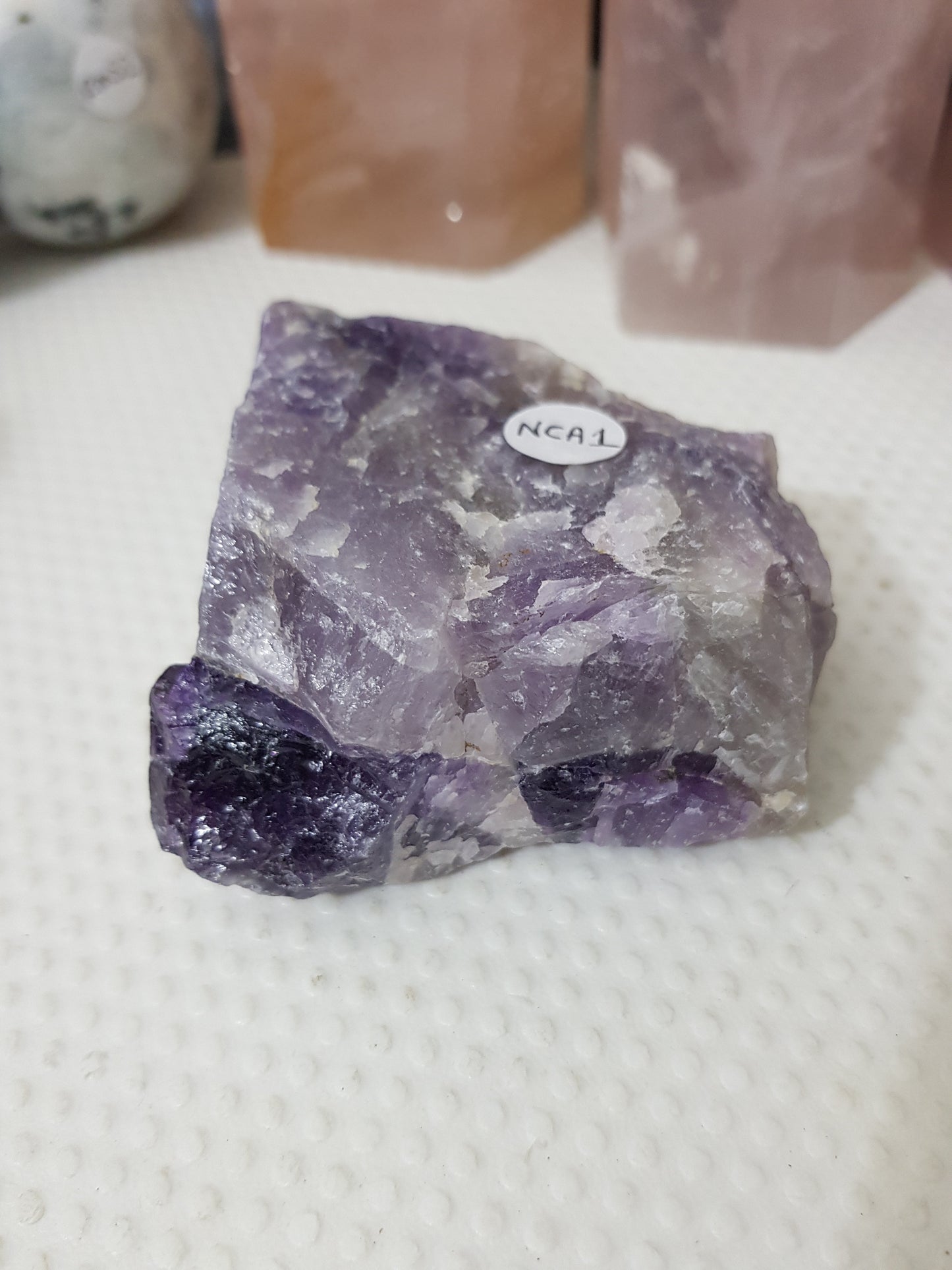 Natural Chevron Amethyst Crystal Rock - NCA1